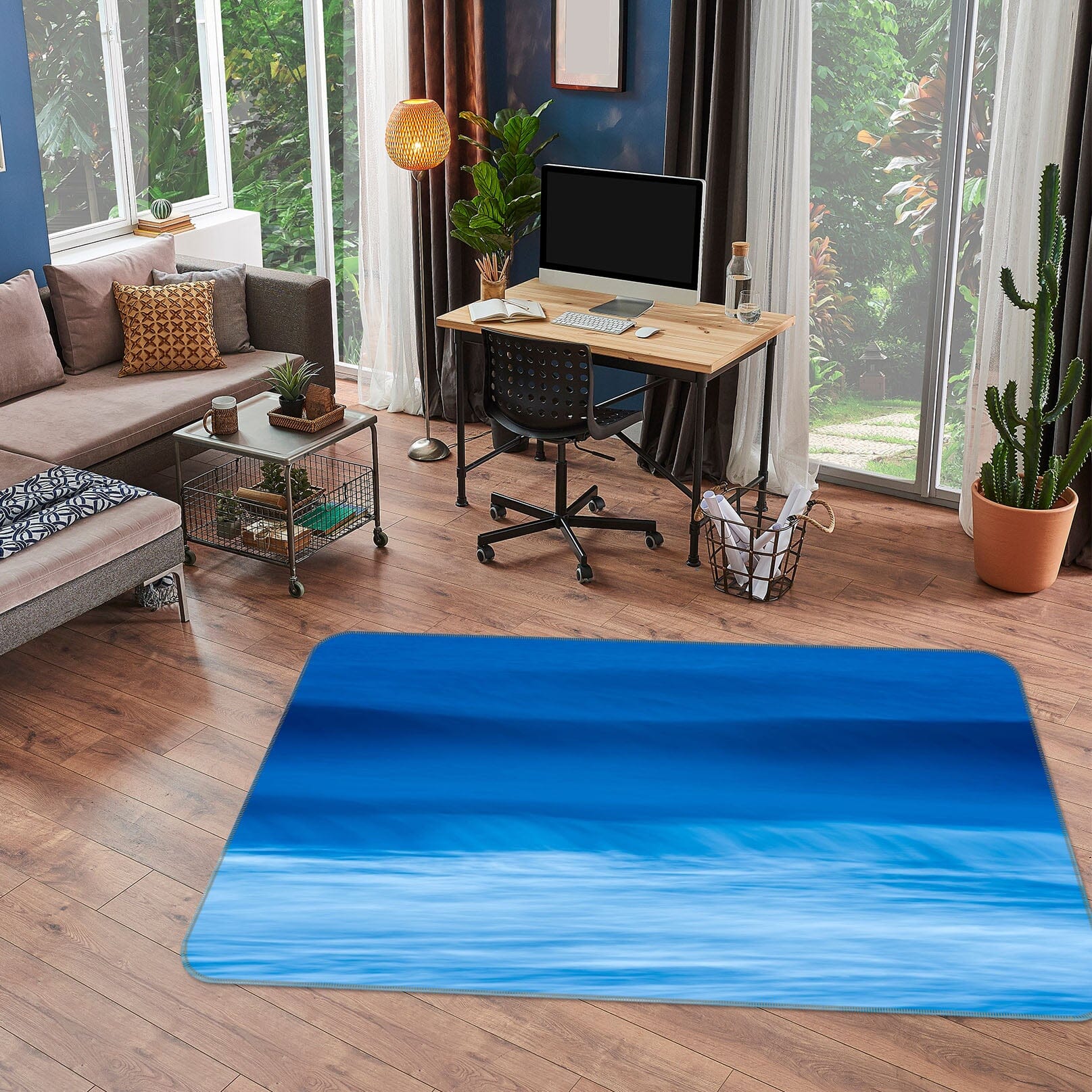 3D Blue Waves 1136 Marco Carmassi Rug Non Slip Rug Mat Mat AJ Creativity Home 