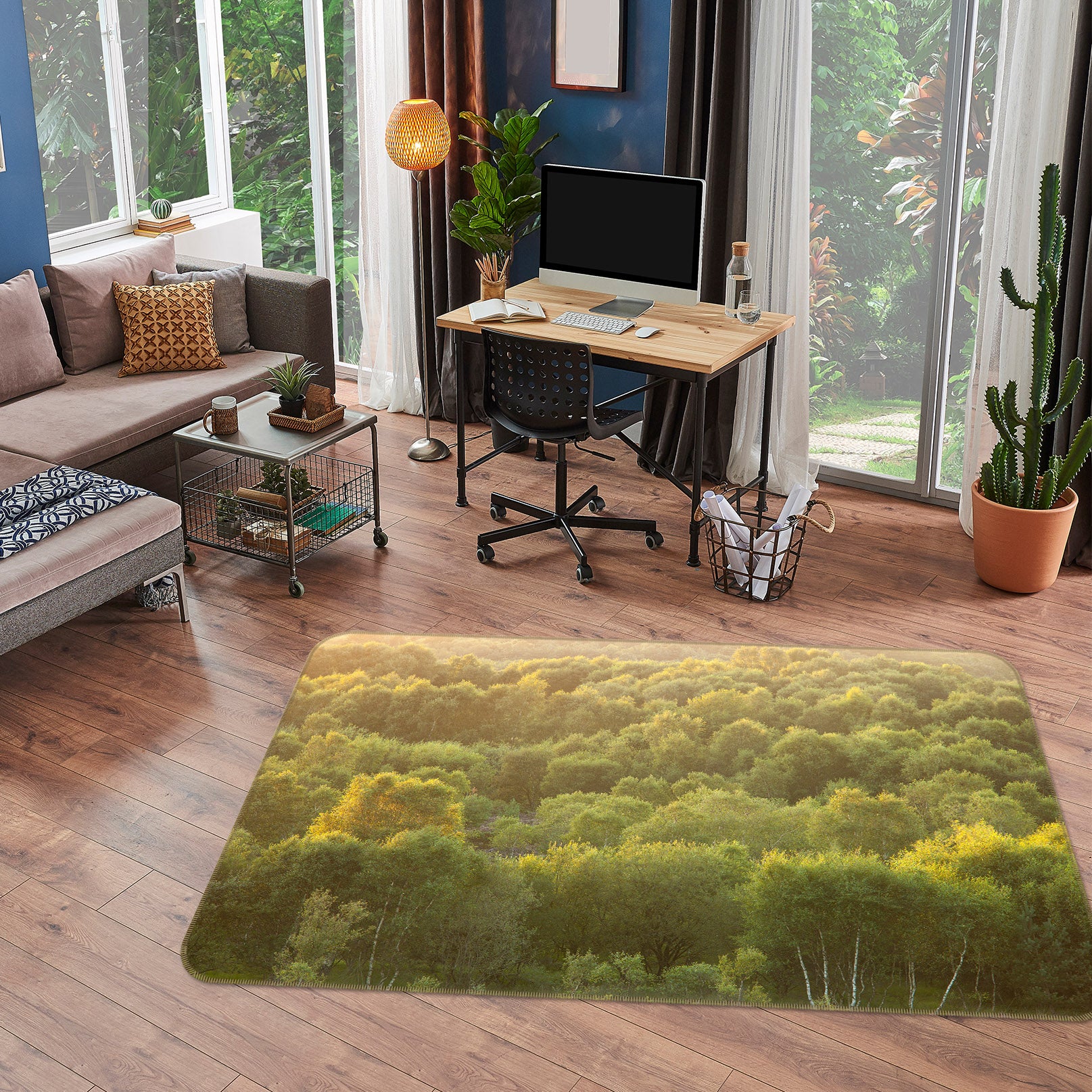 3D Forest 83187 Assaf Frank Rug Non Slip Rug Mat