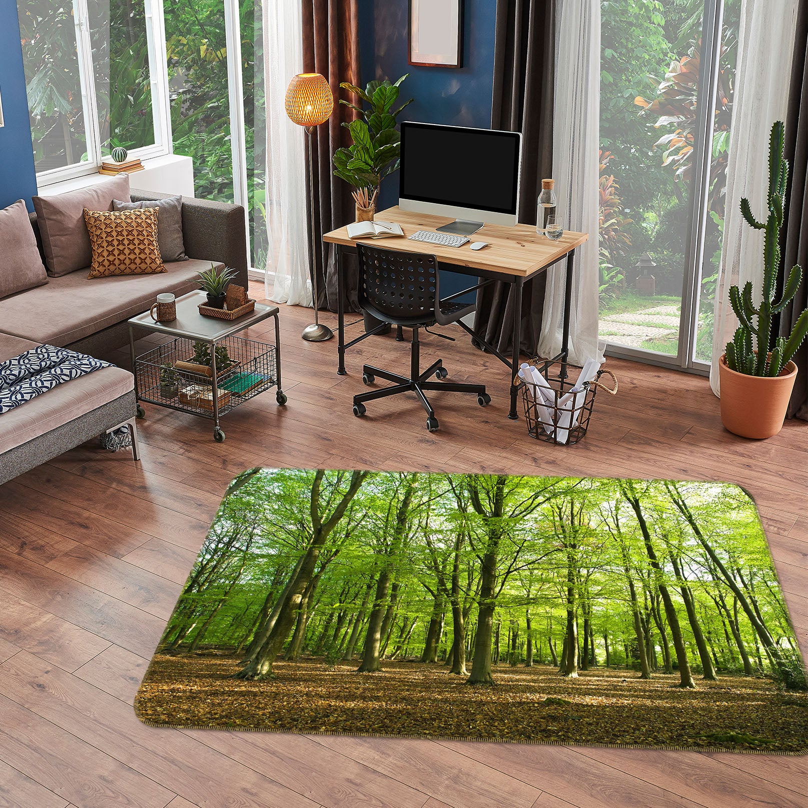 3D Forest 83198 Assaf Frank Rug Non Slip Rug Mat