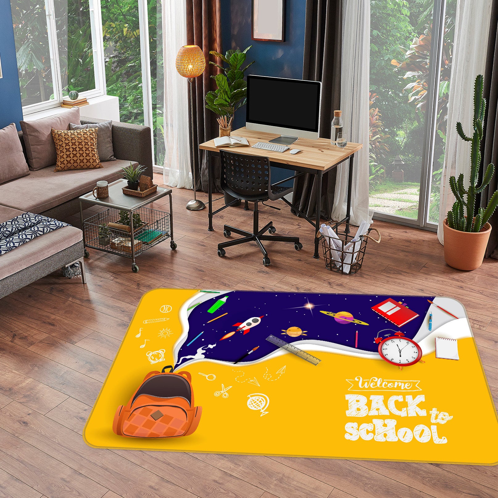 3D Backpack Planet 77208 Non Slip Rug Mat