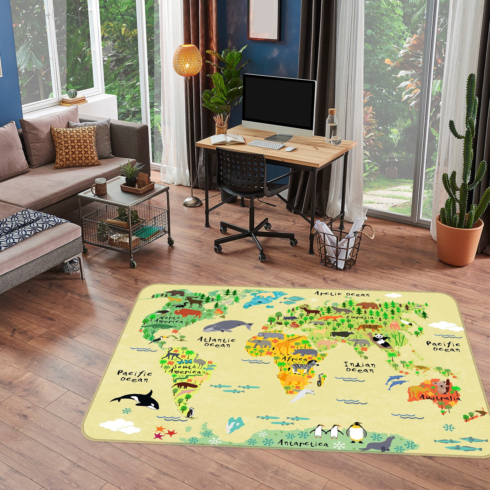 3D Map 77233 Non Slip Rug Mat