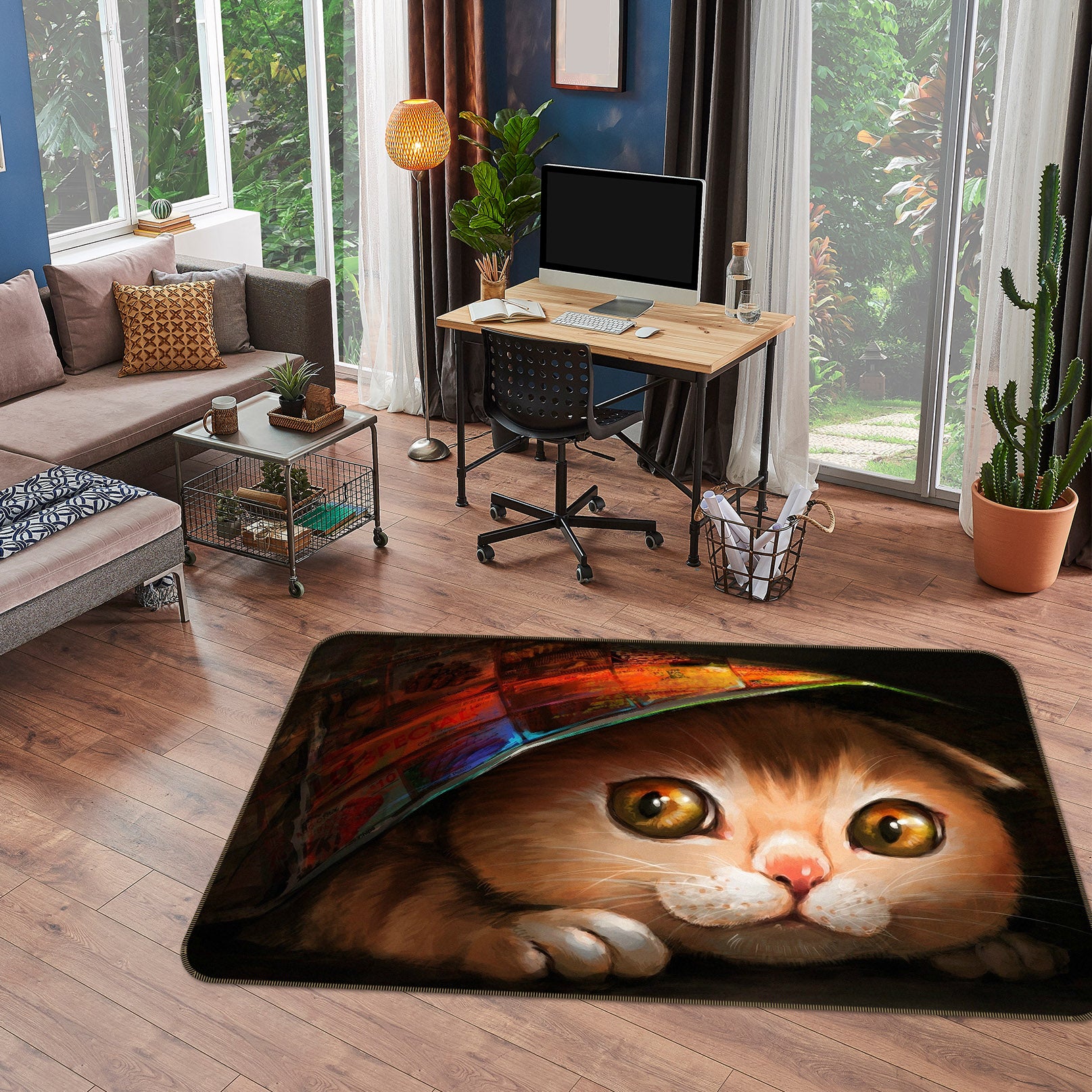 3D Cat 68228 Animal Non Slip Rug Mat