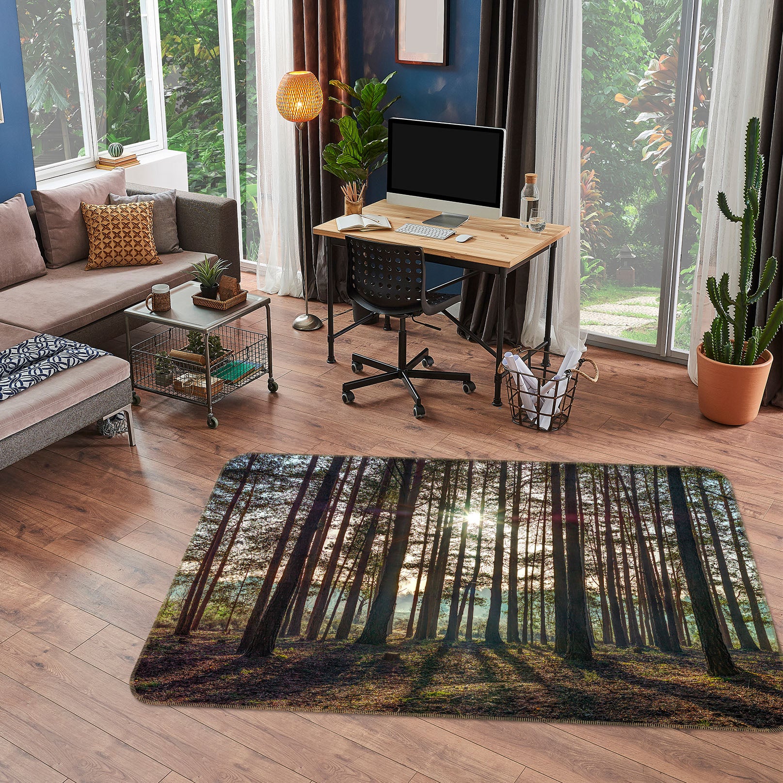 3D Forest 83246 Assaf Frank Rug Non Slip Rug Mat