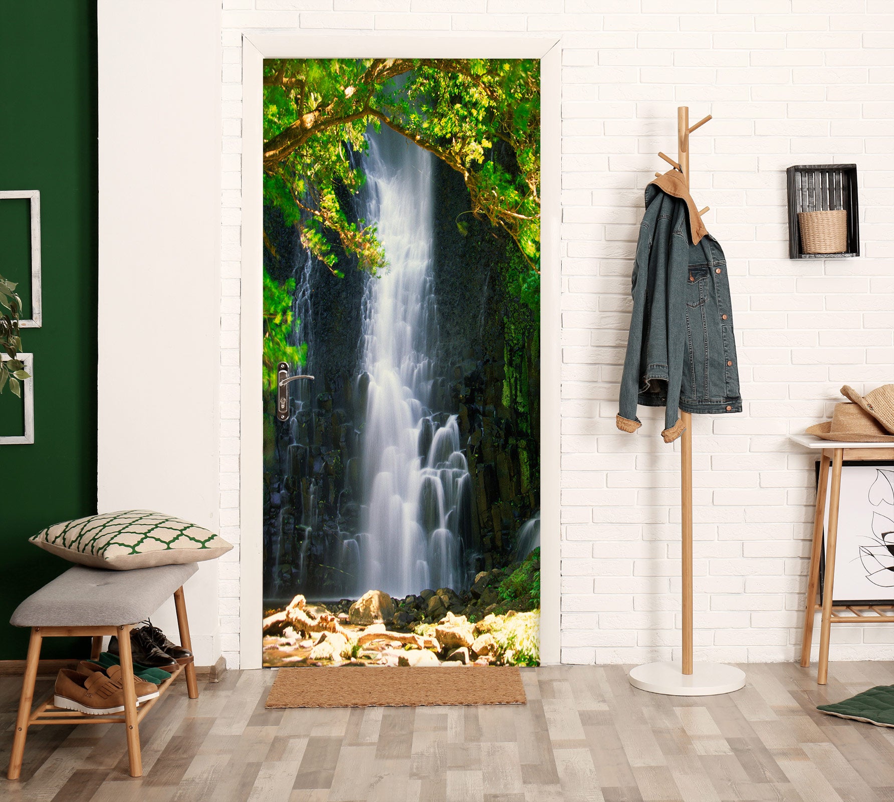 3D Waterfall 23057 Door Mural