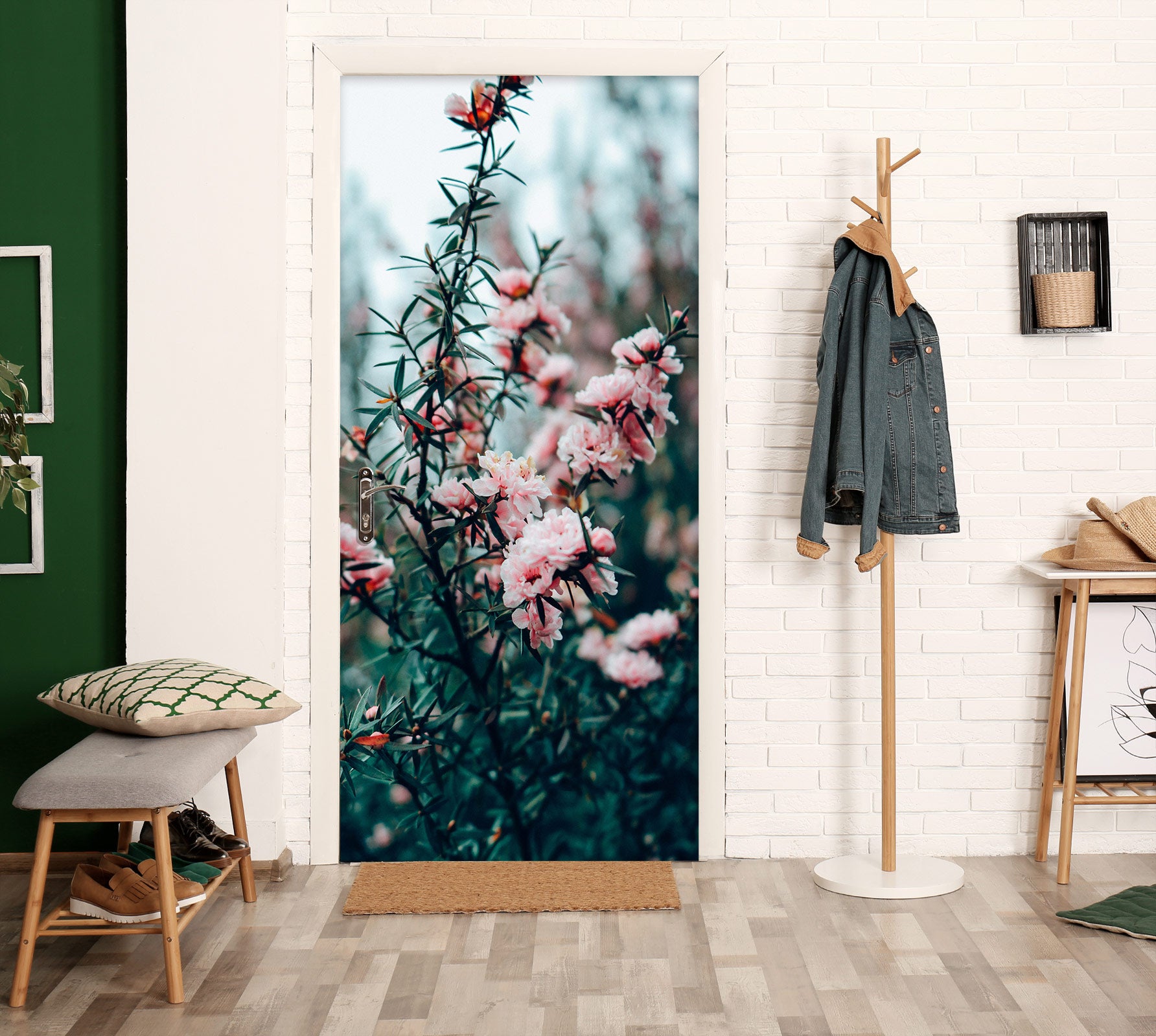 3D Flowers 23098 Door Mural