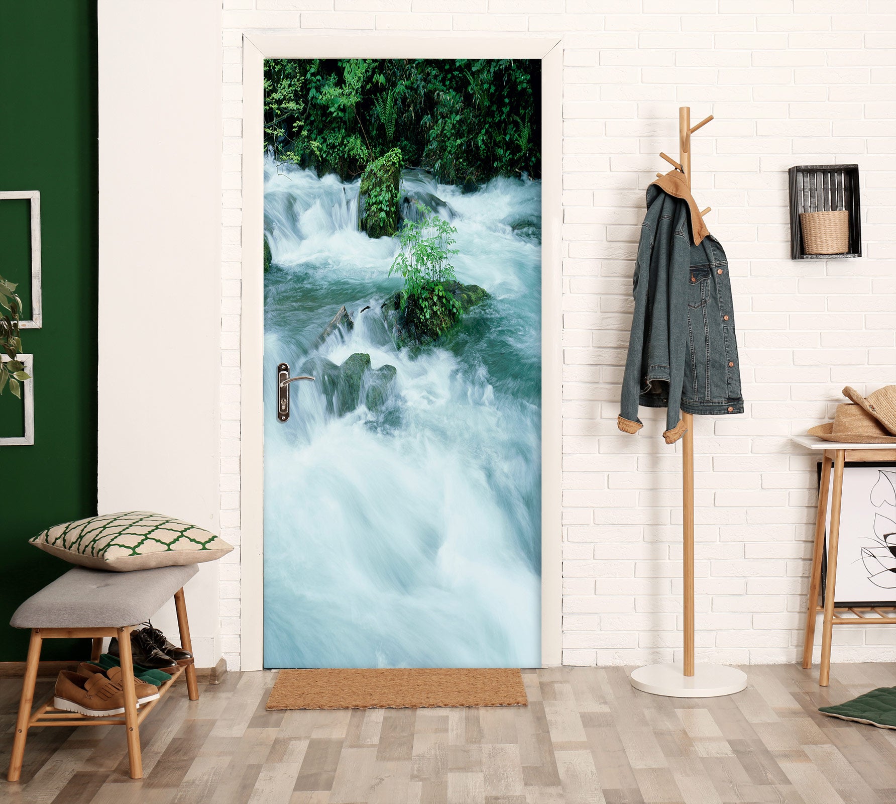 3D Waterfall 23107 Door Mural