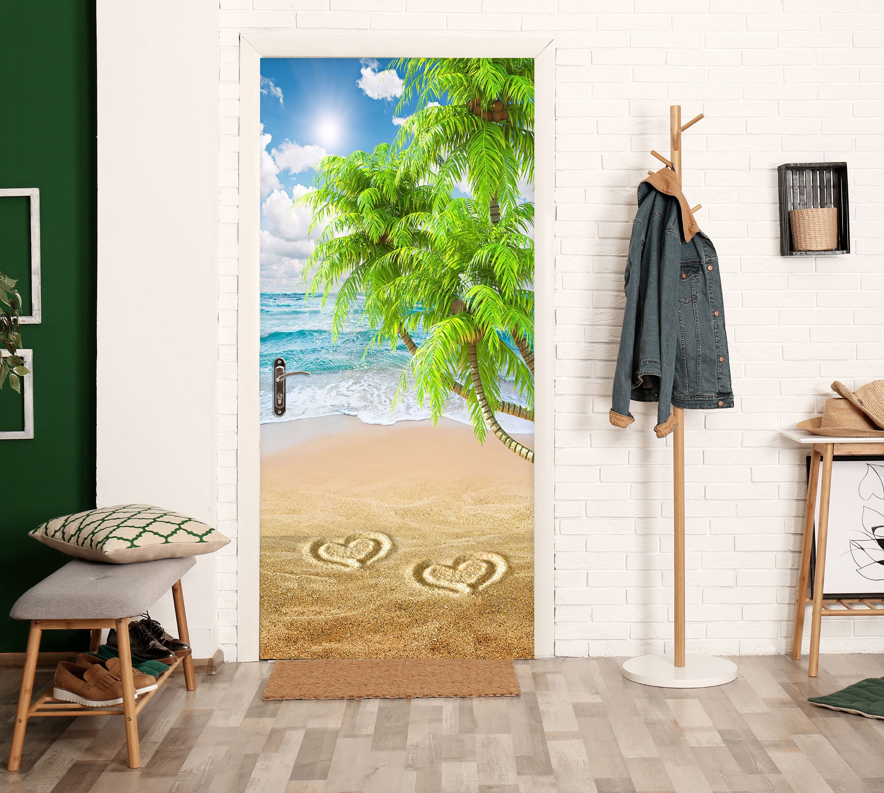 3D Seaside  24217 Door Mural