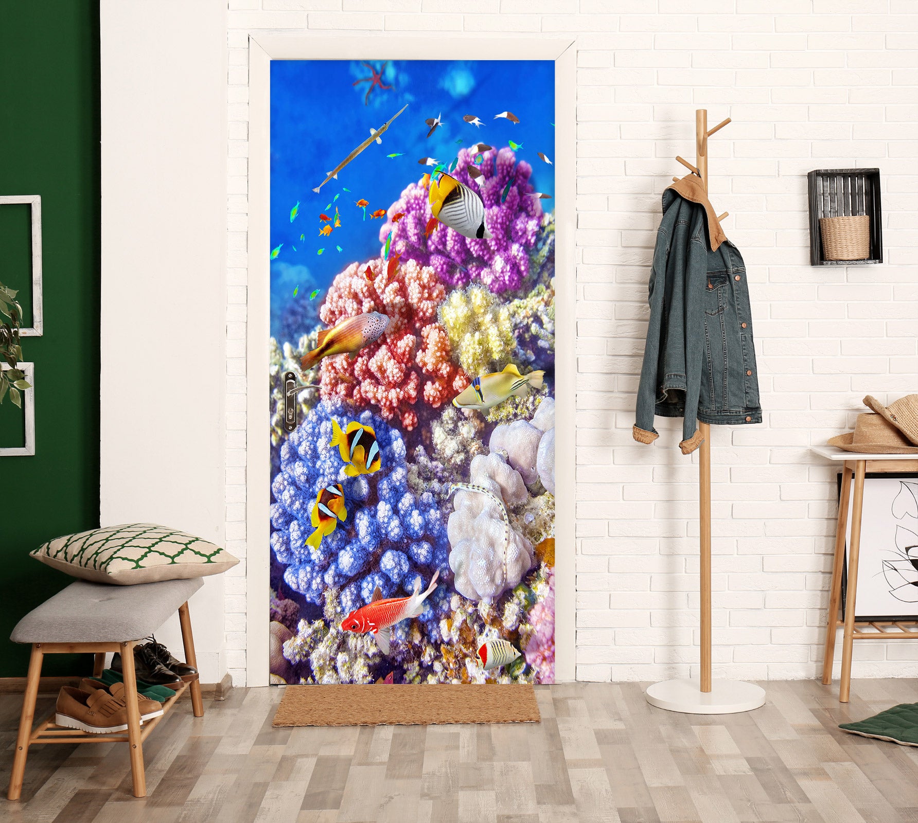 3D Coral 24097 Door Mural