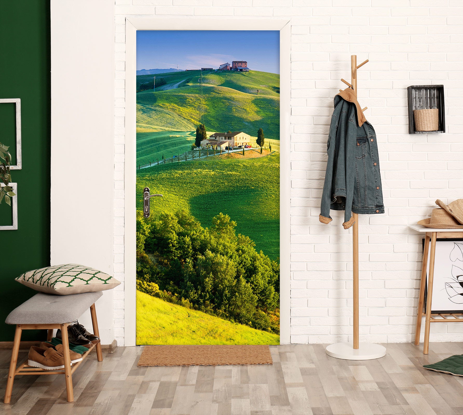 3D Grassland 23194 Door Mural