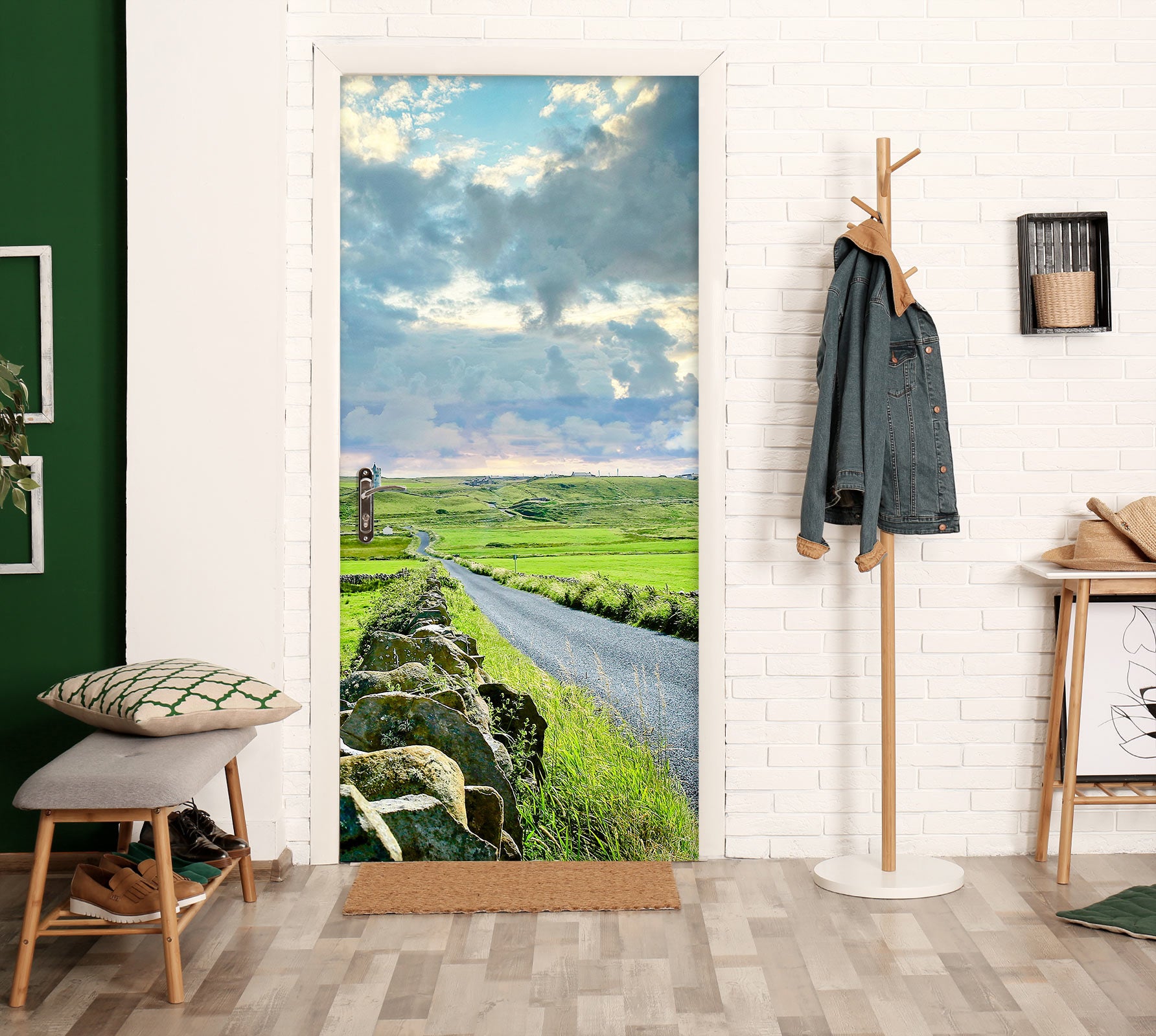 3D Grass Road 110196 Kathy Barefield Door Mural