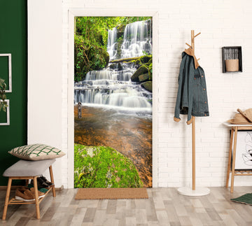 3D Mountain Stream 23216 Door Mural