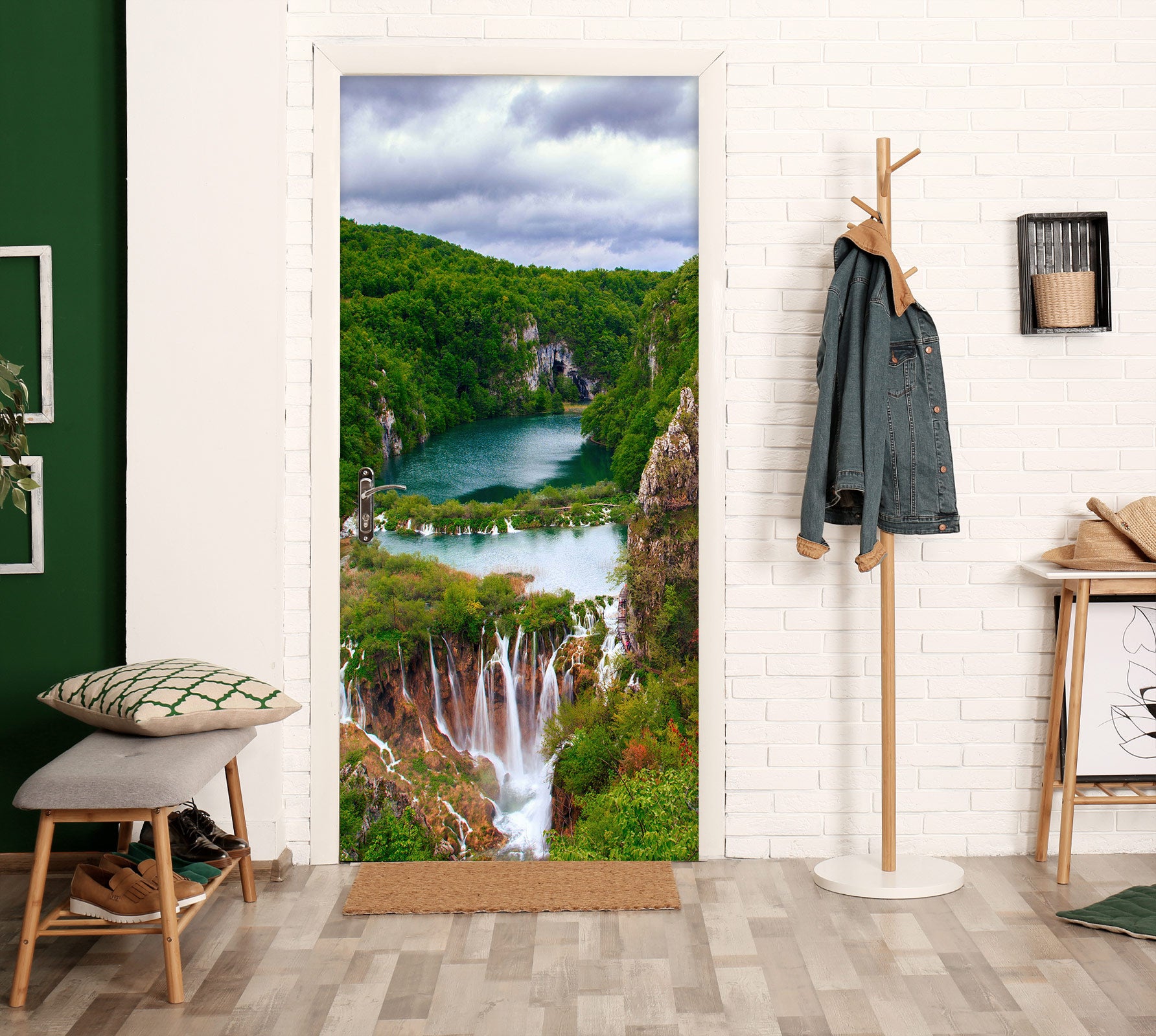 3D Natural Forest 190 Door Mural