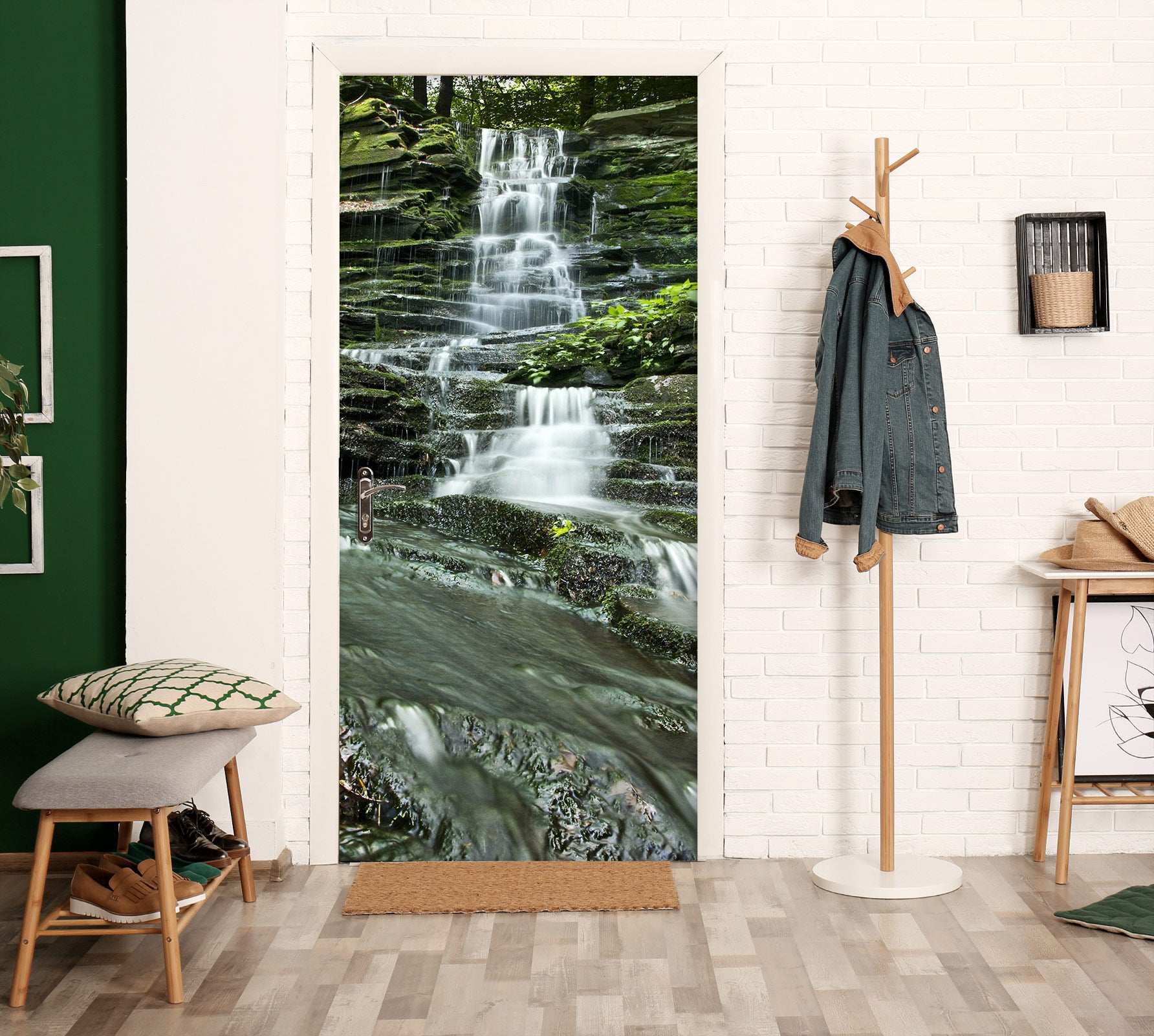 3D Running Water 24041 Door Mural