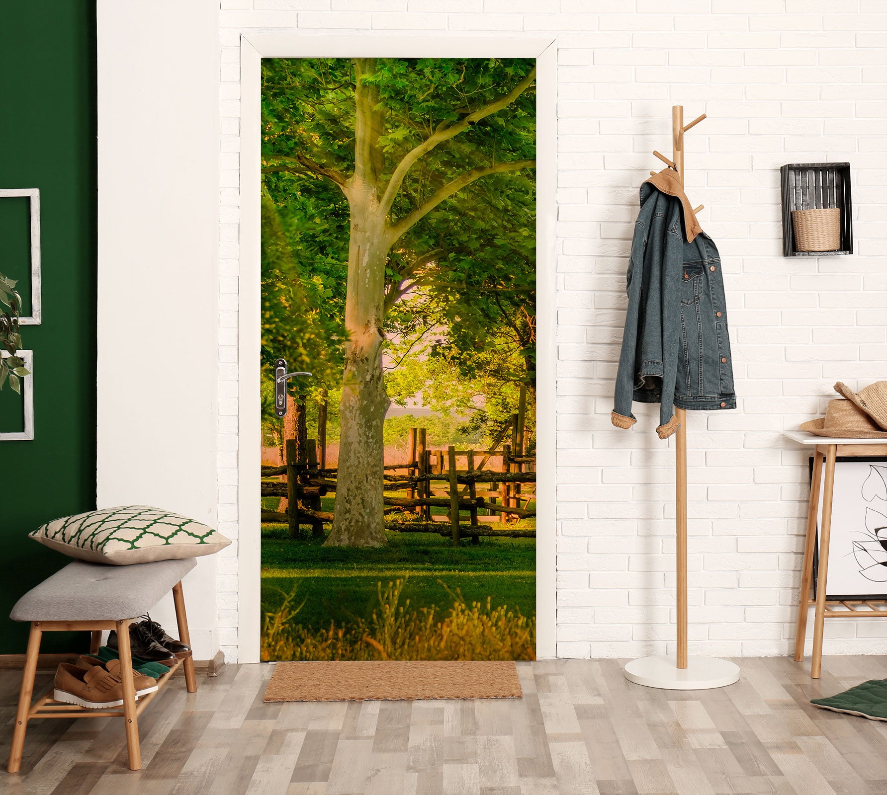 3D Lawn Tree 10804 Beth Sheridan Door Mural