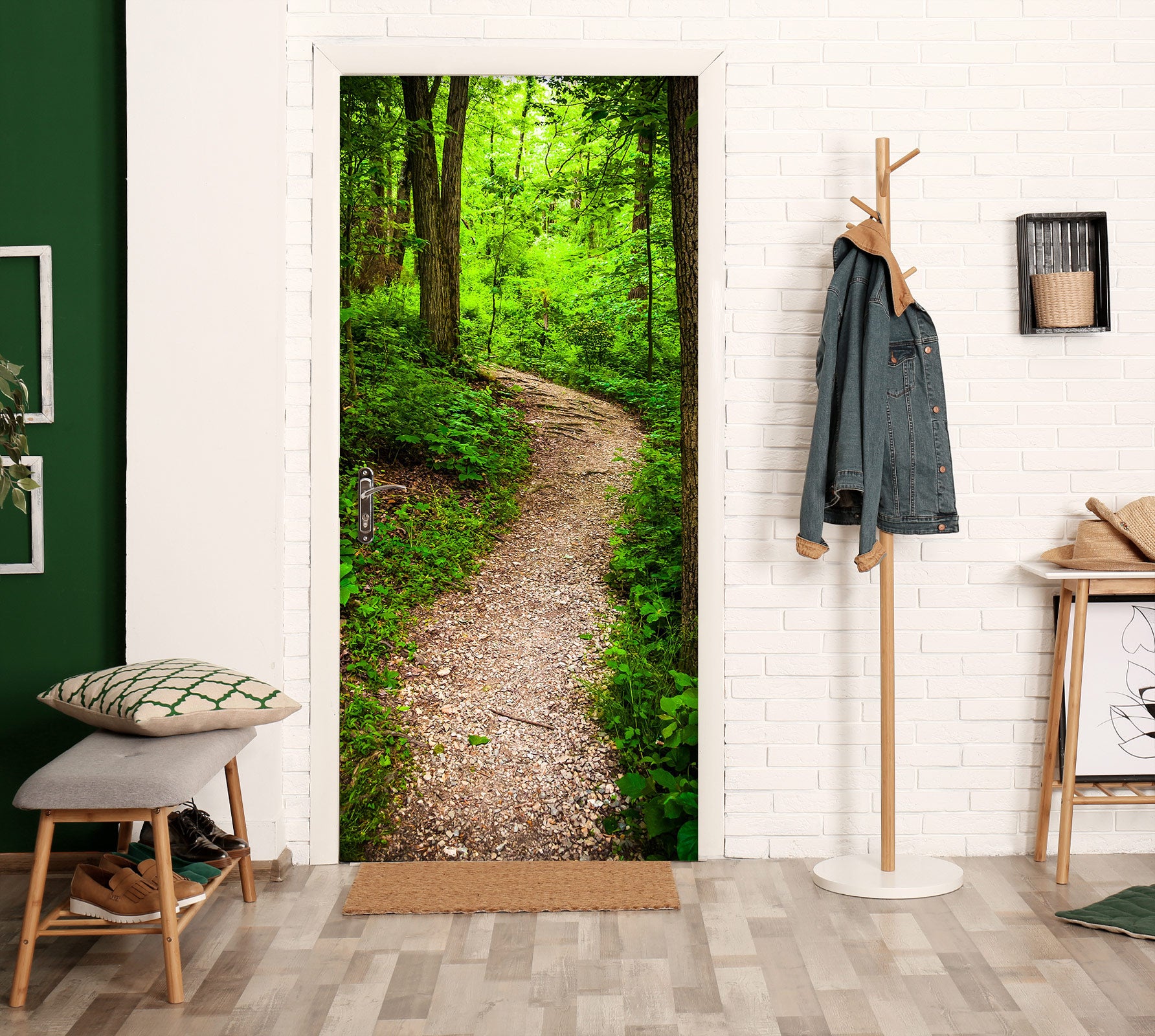 3D Forest Path 24060 Door Mural