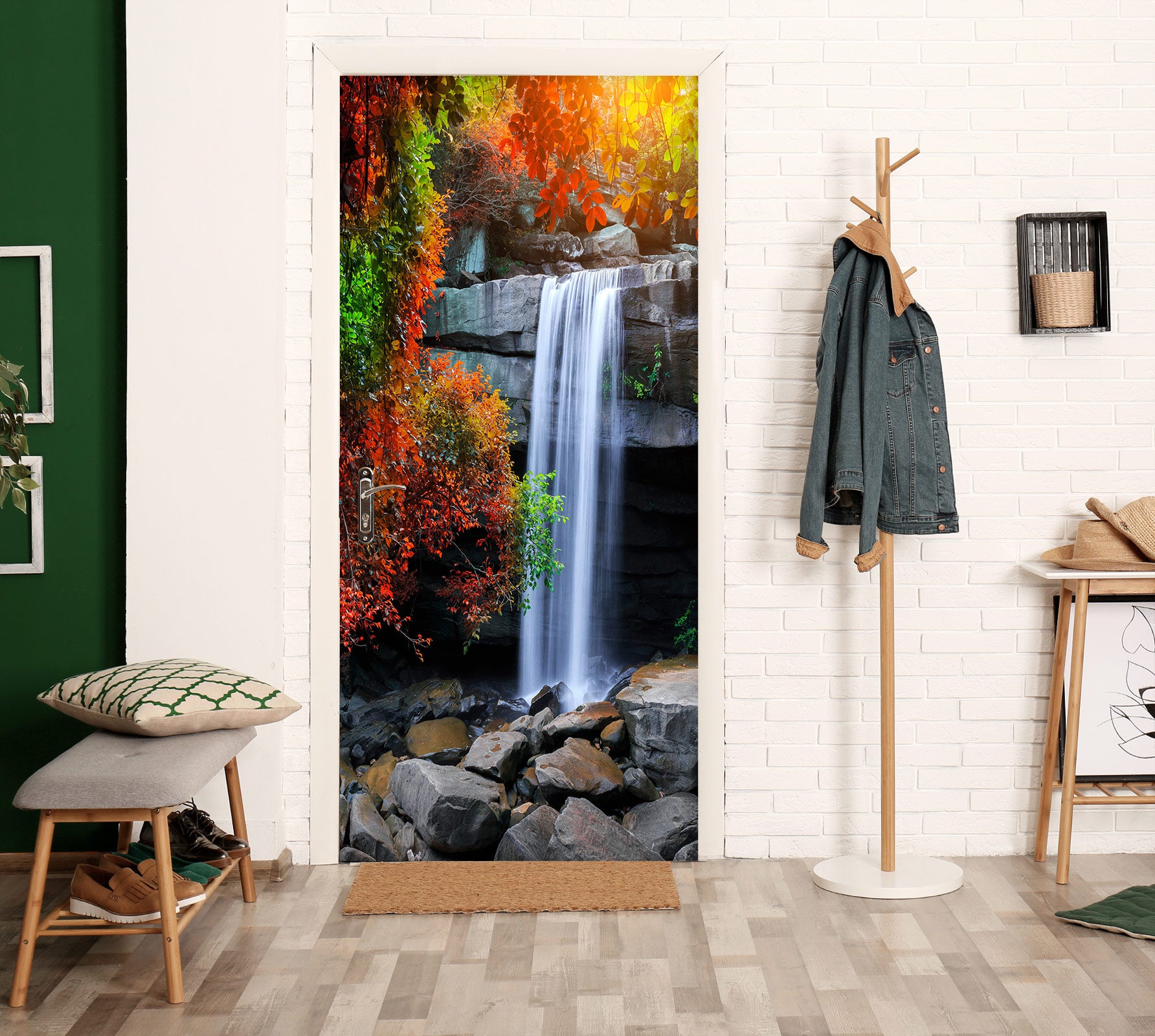 3D Waterfall 24105 Door Mural