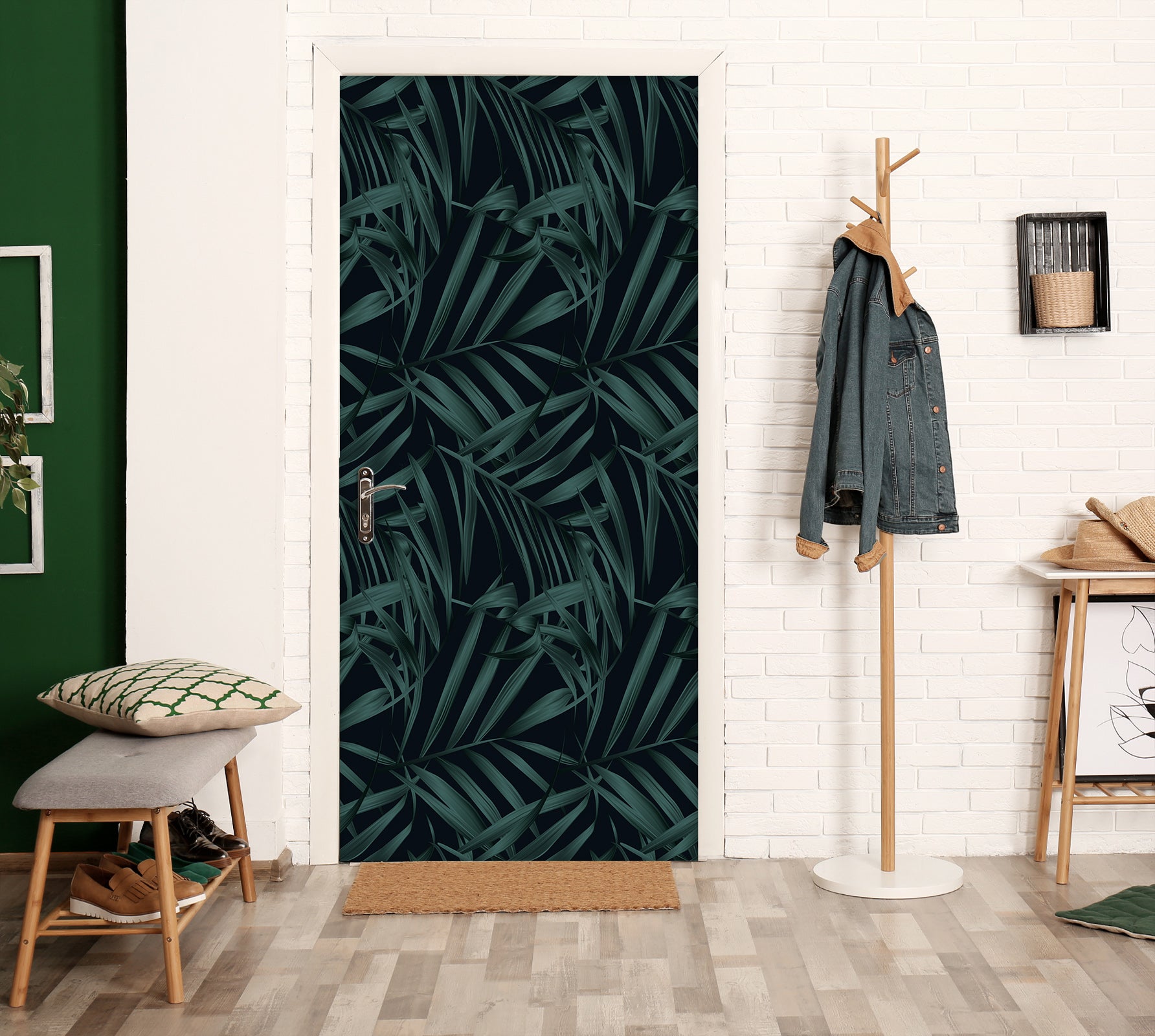 3D Leaves 25150 Door Mural