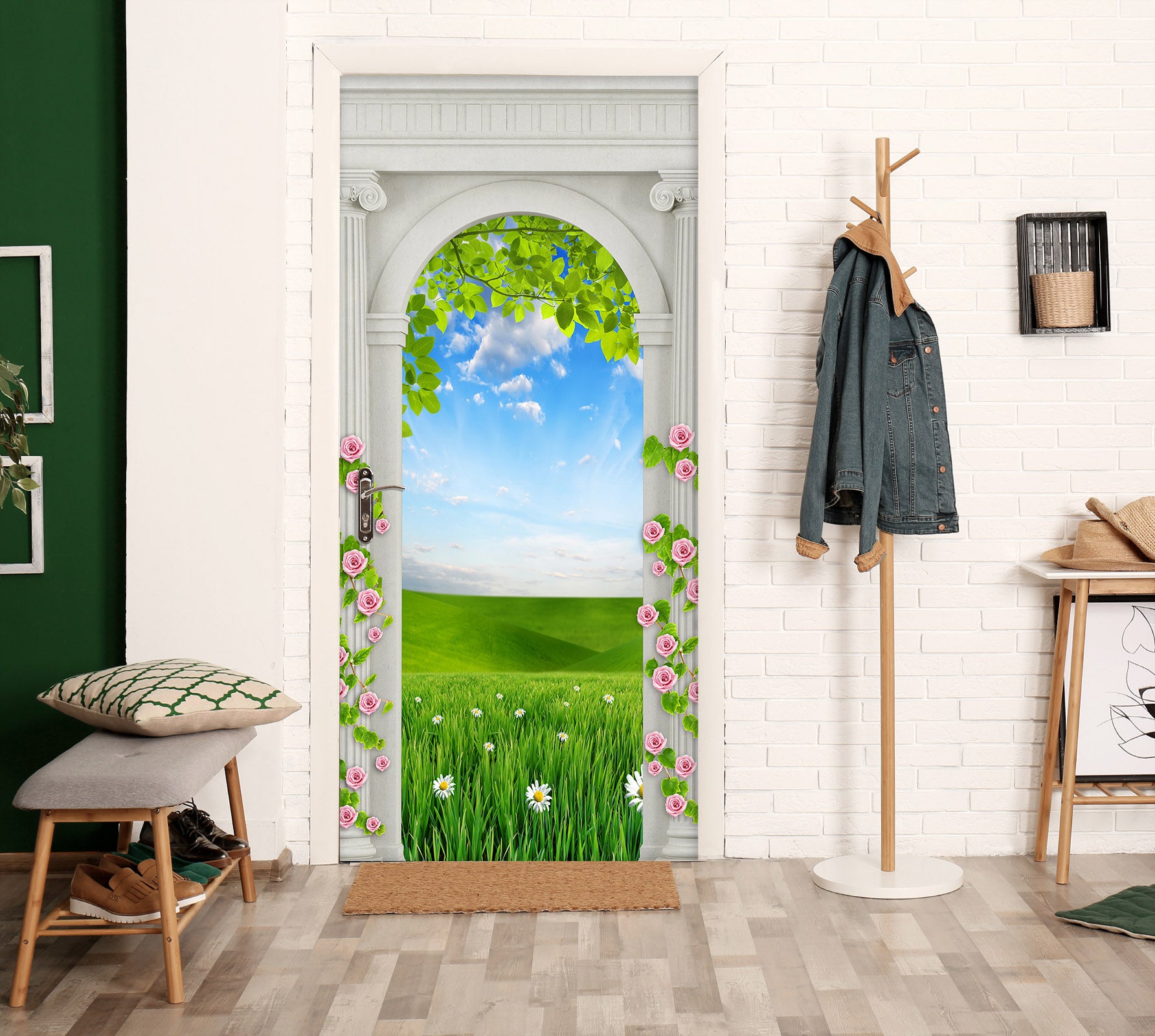 3D Grass 22163 Door Mural