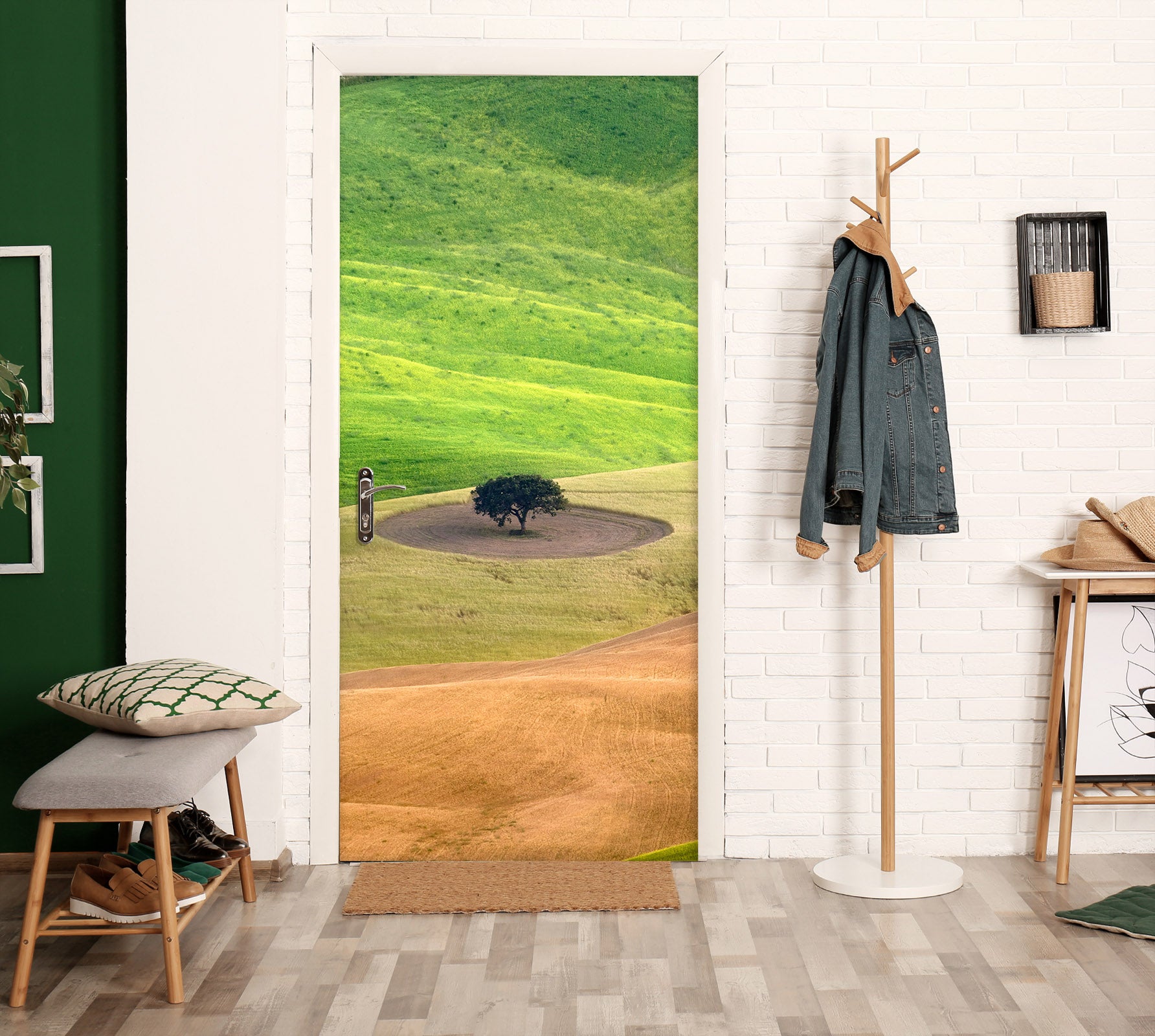 3D Tree Lawn Hillside 11622 Marco Carmassi Door Mural