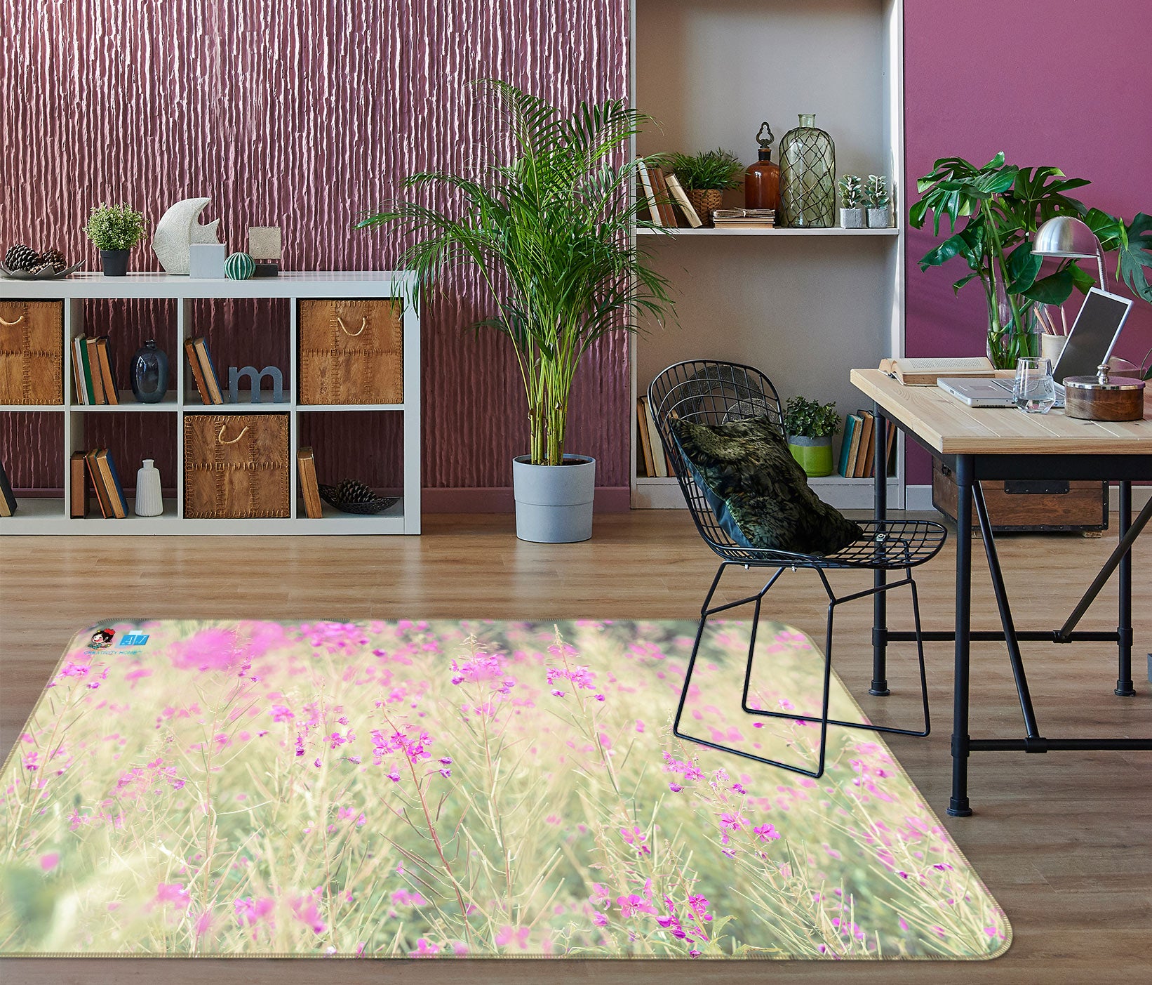 3D Wildflowers 6846 Assaf Frank Rug Non Slip Rug Mat