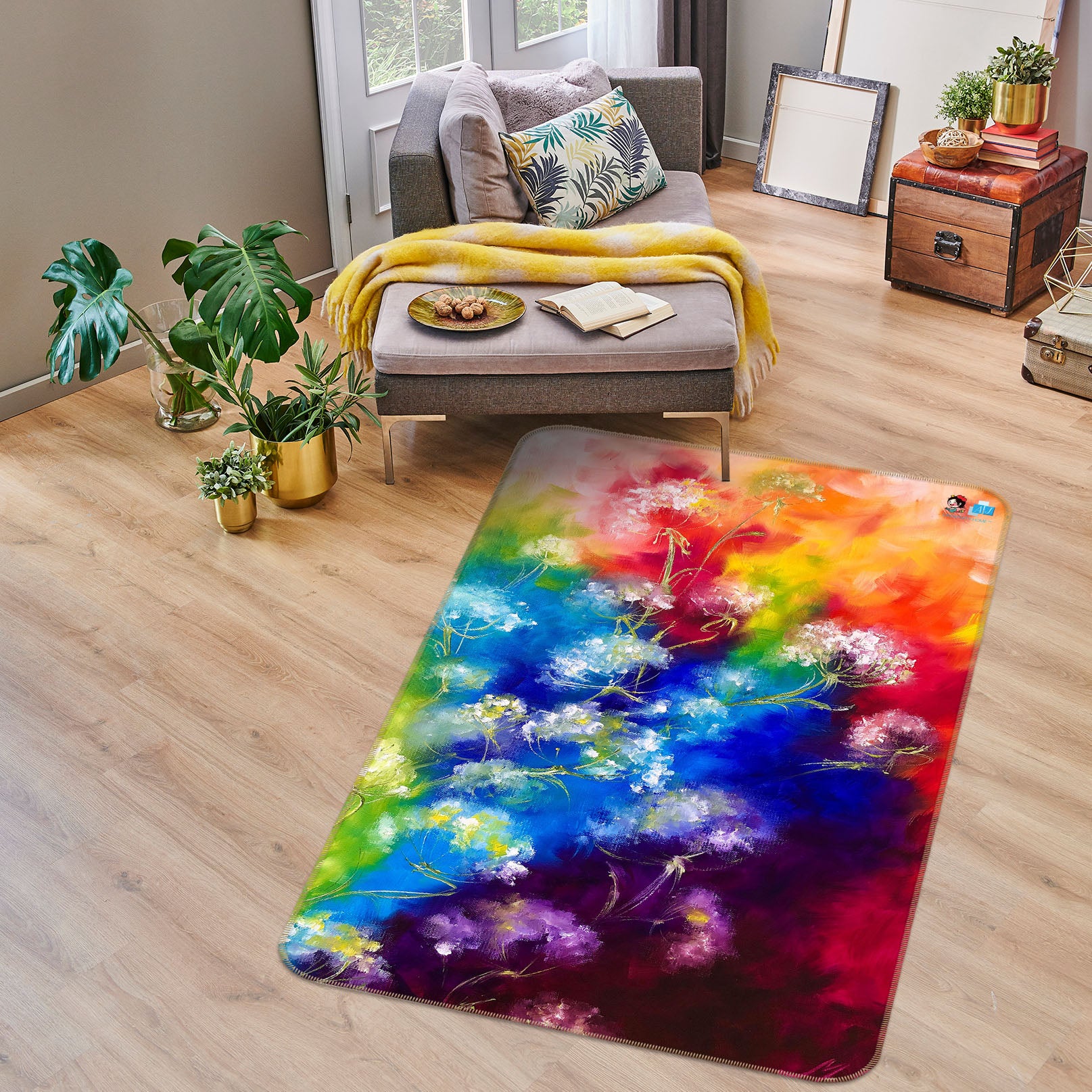 3D Color Painting 1307 Skromova Marina Rug Non Slip Rug Mat