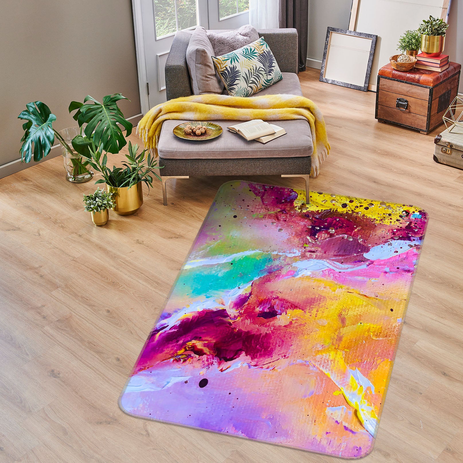 3D Color Painting 1311 Skromova Marina Rug Non Slip Rug Mat