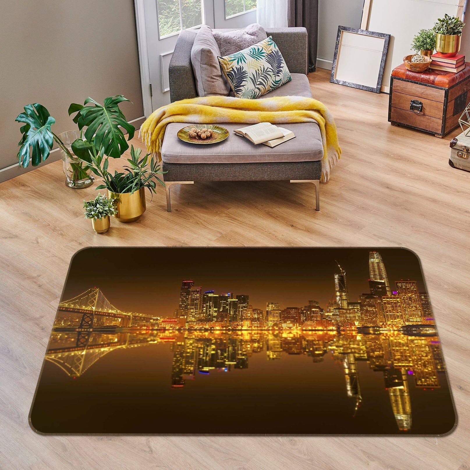 3D Golden Lights 1168 Marco Carmassi Rug Non Slip Rug Mat Mat AJ Creativity Home 