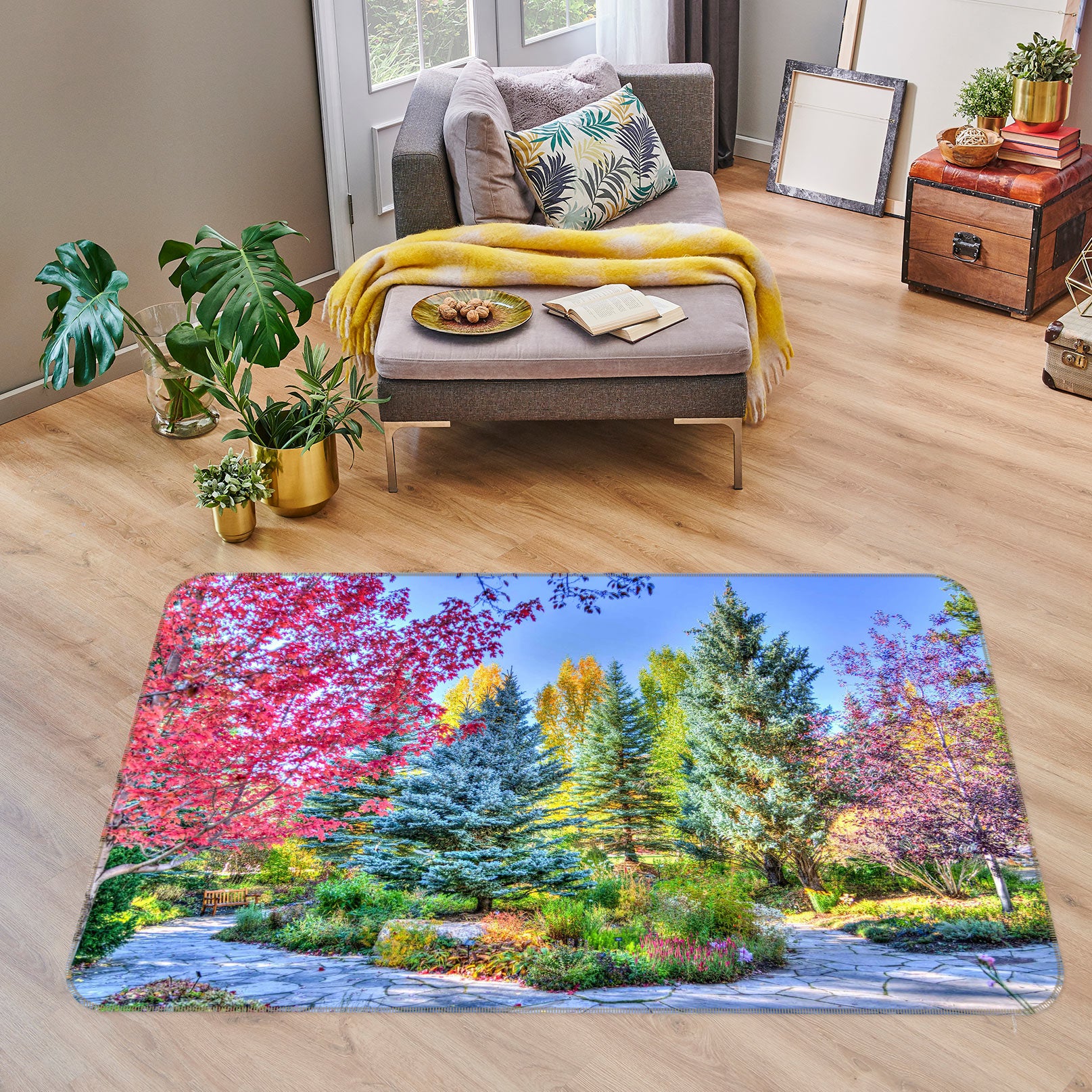 3D Trees 77228 Non Slip Rug Mat