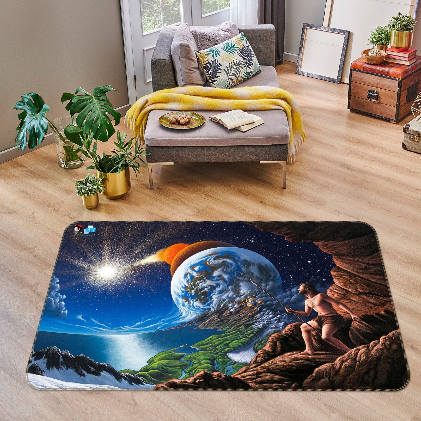 3D Planet 85067 Jerry LoFaro Rug Non Slip Rug Mat