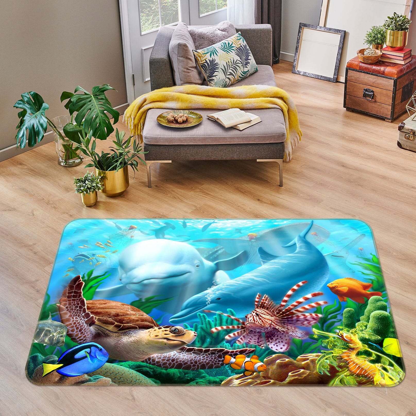 3D The Underwater World 1061 Jerry LoFaro Rug Non Slip Rug Mat Mat AJ Creativity Home 