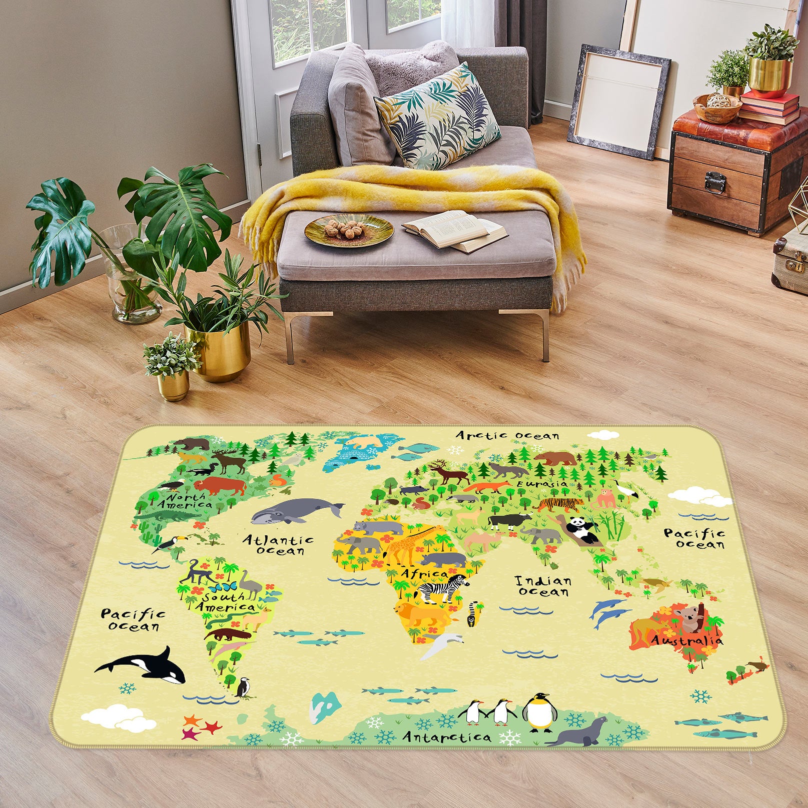 3D Map 77233 Non Slip Rug Mat