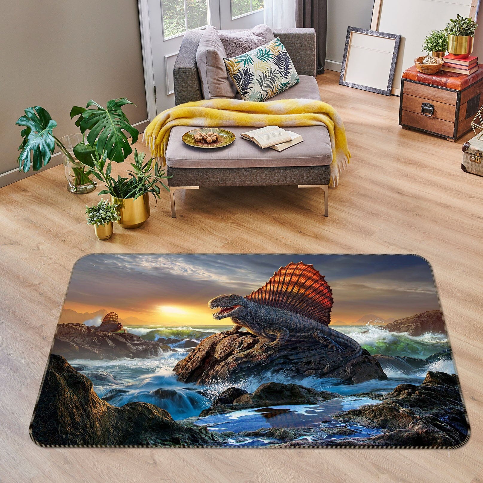 3D Millennium Turtle 1054 Jerry LoFaro Rug Non Slip Rug Mat Mat AJ Creativity Home 