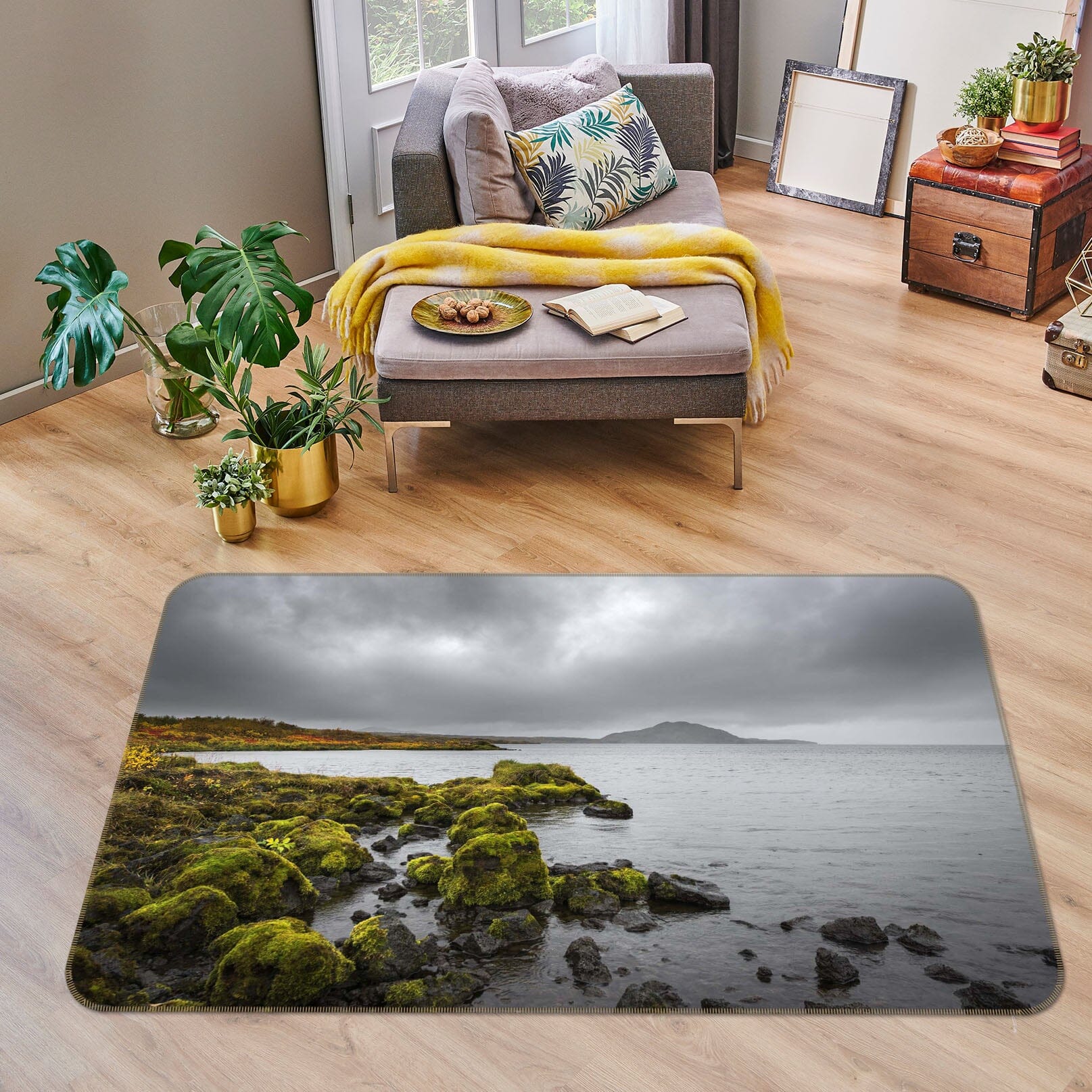 3D Forest Island 1109 Marco Carmassi Rug Non Slip Rug Mat Mat AJ Creativity Home 