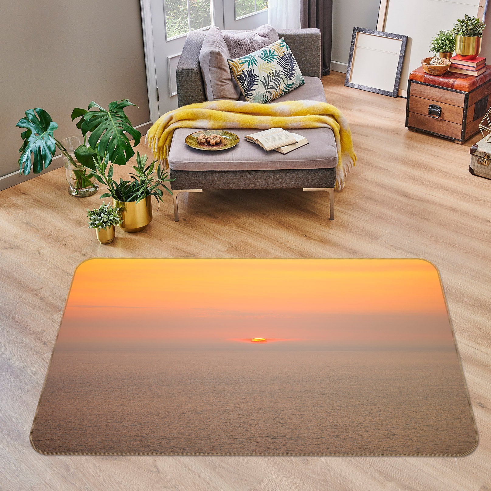 3D Sunset 83195 Assaf Frank Rug Non Slip Rug Mat