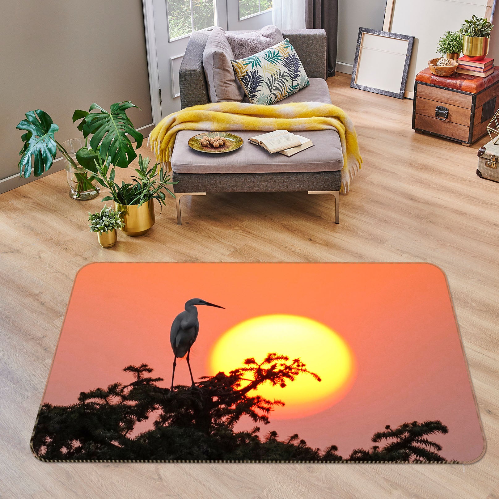 3D Sun Branches 68161 Animal Non Slip Rug Mat