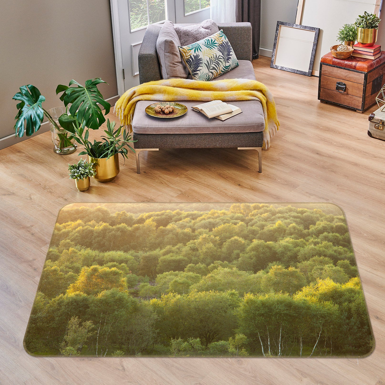 3D Forest 83187 Assaf Frank Rug Non Slip Rug Mat