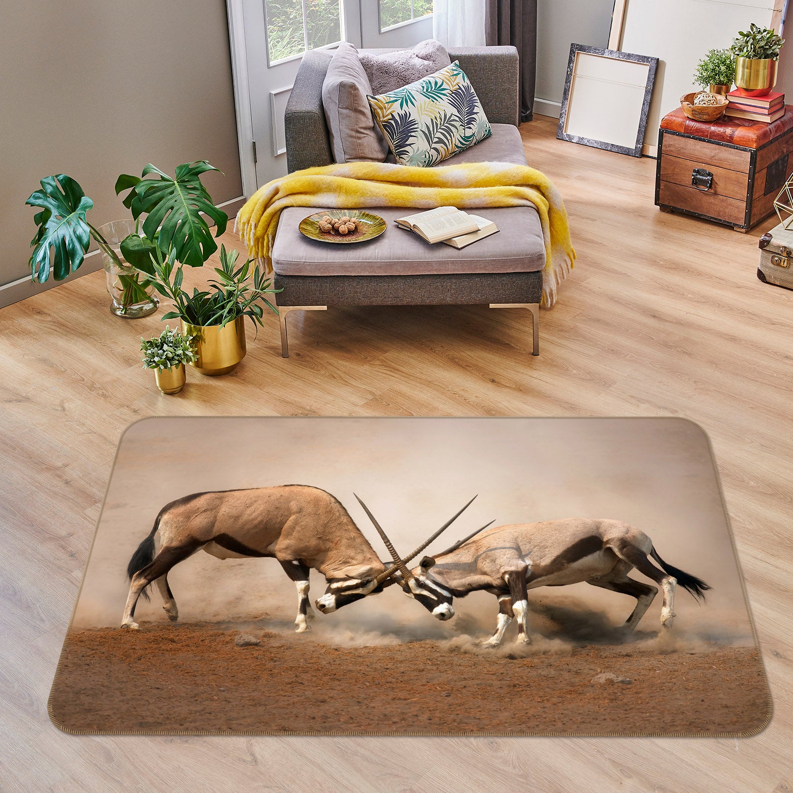 3D Antelope 38152 Animal Non Slip Rug Mat