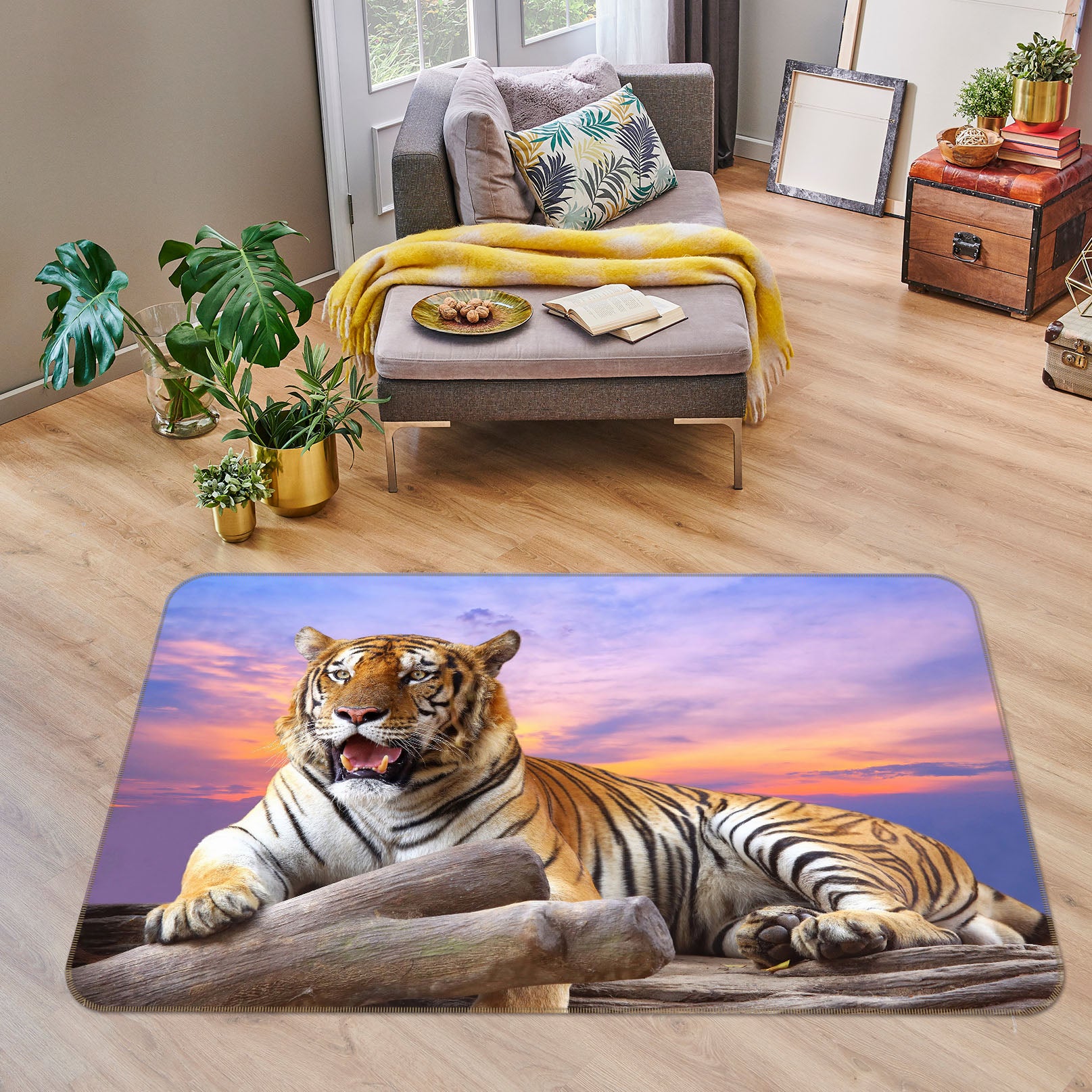 3D Tiger 38158 Animal Non Slip Rug Mat