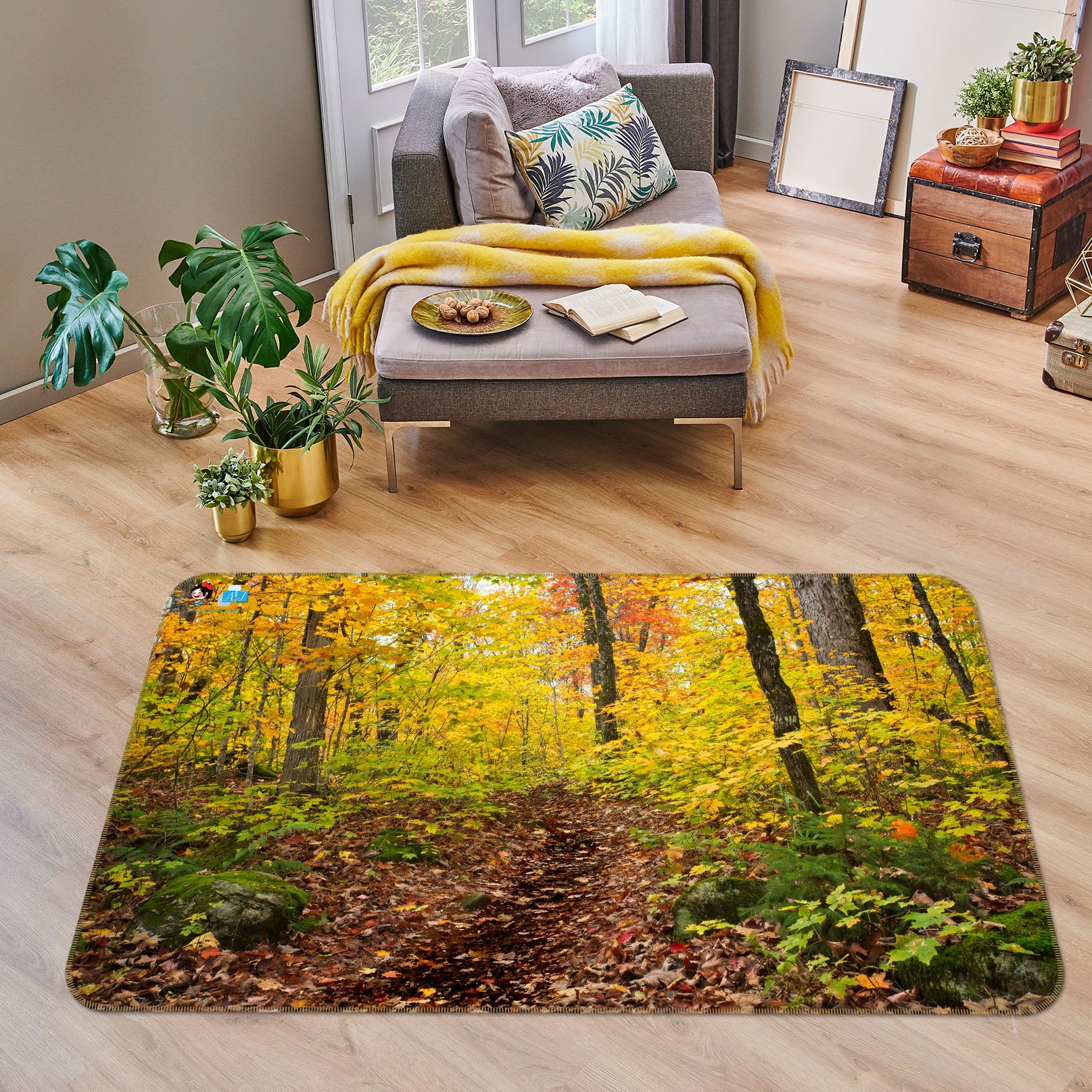 3D Forest 62035 Kathy Barefield Rug Non Slip Rug Mat