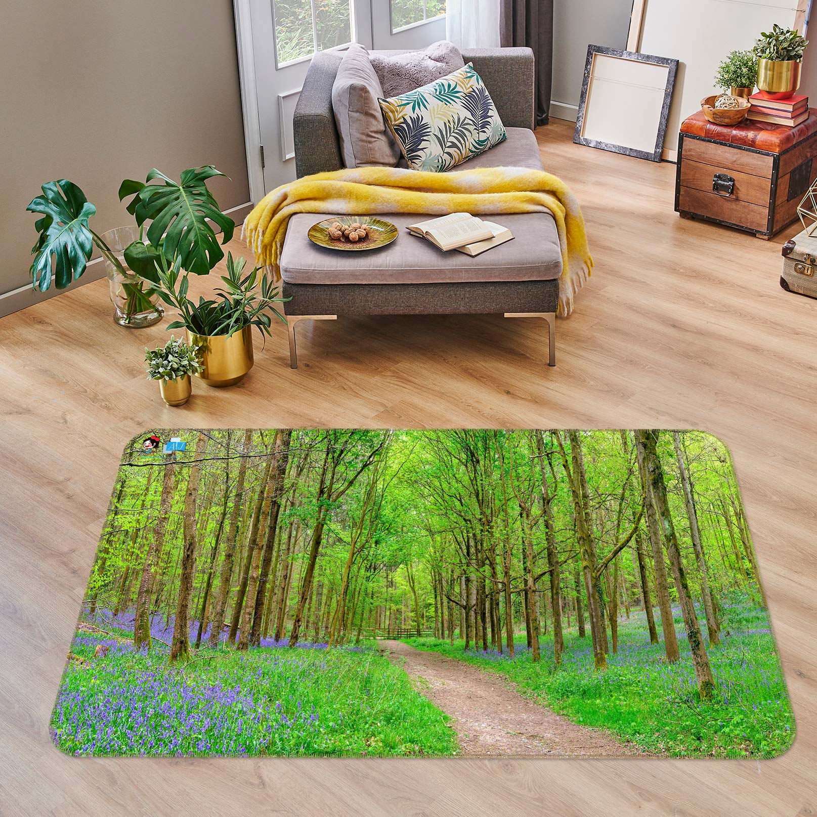 3D Green Grass 6896 Assaf Frank Rug Non Slip Rug Mat