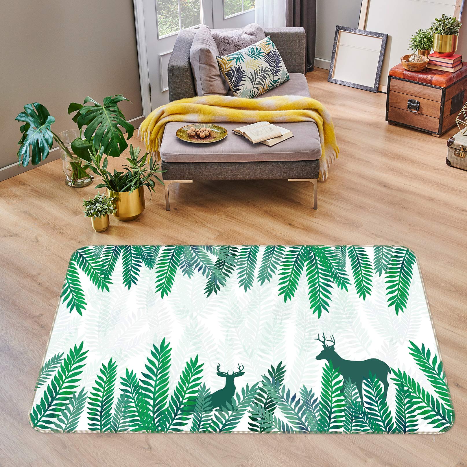 3D Branches 77231 Non Slip Rug Mat