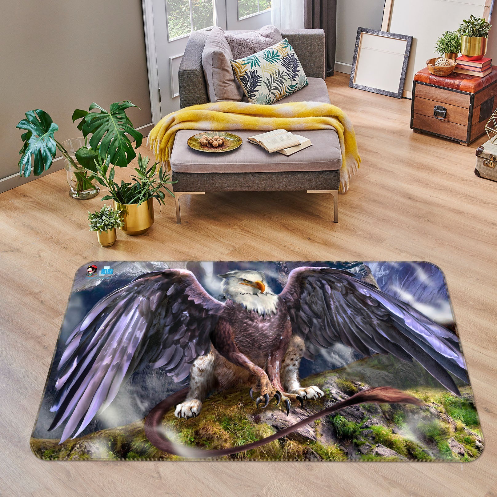 3D Eagle Wings 8211 Ruth Thompson Rug Non Slip Rug Mat