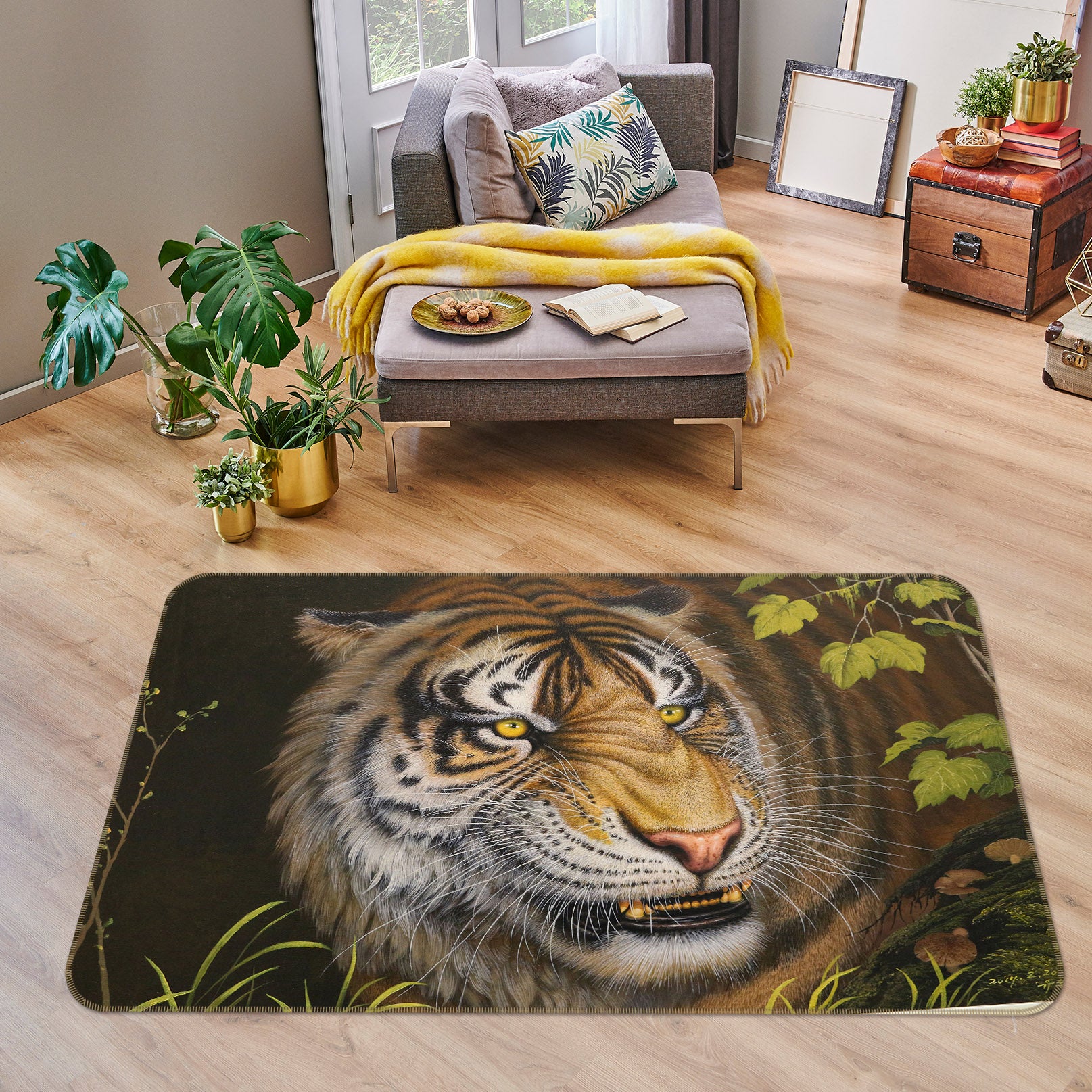 3D Tiger 38169 Animal Non Slip Rug Mat