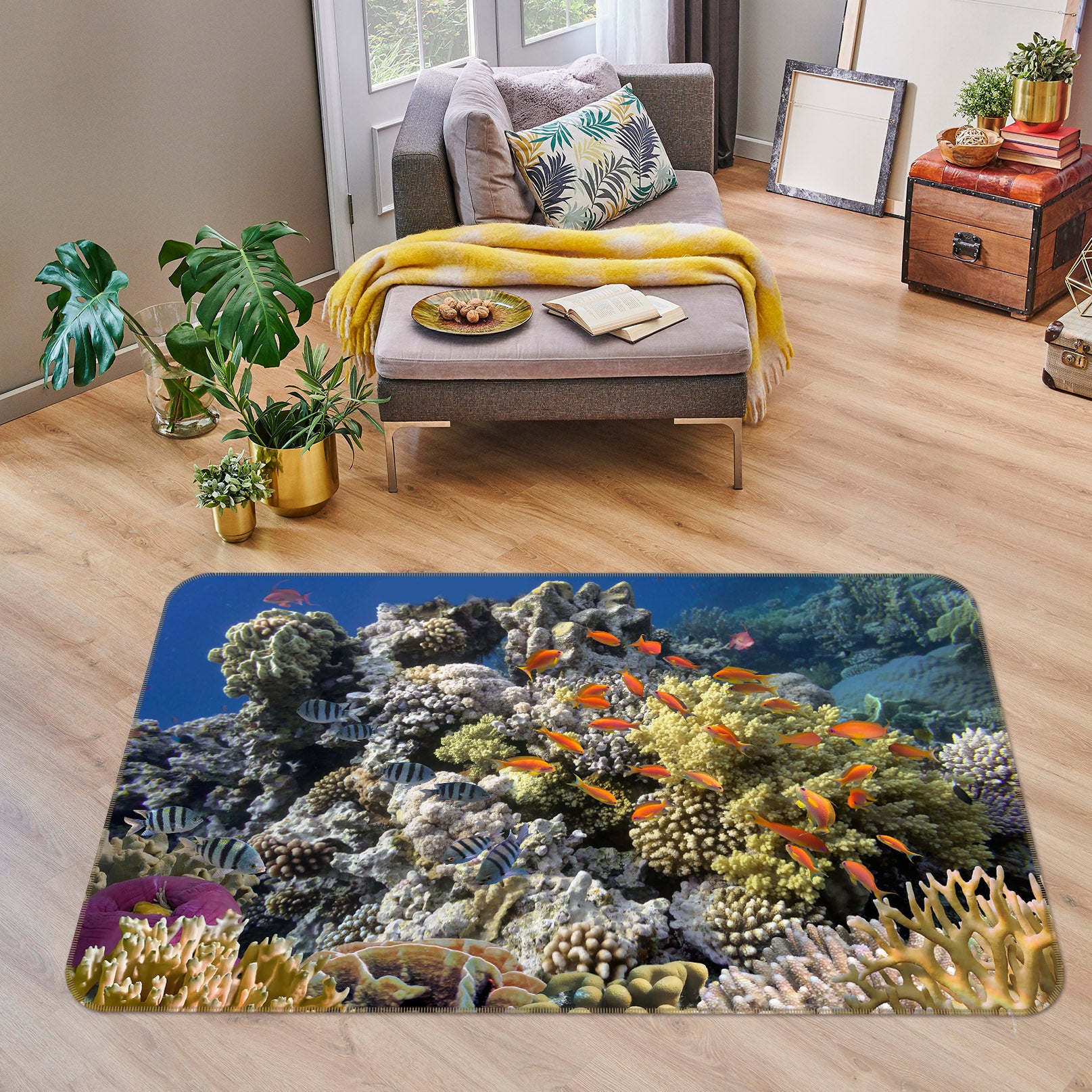 3D Coral Fish 38141 Animal Non Slip Rug Mat