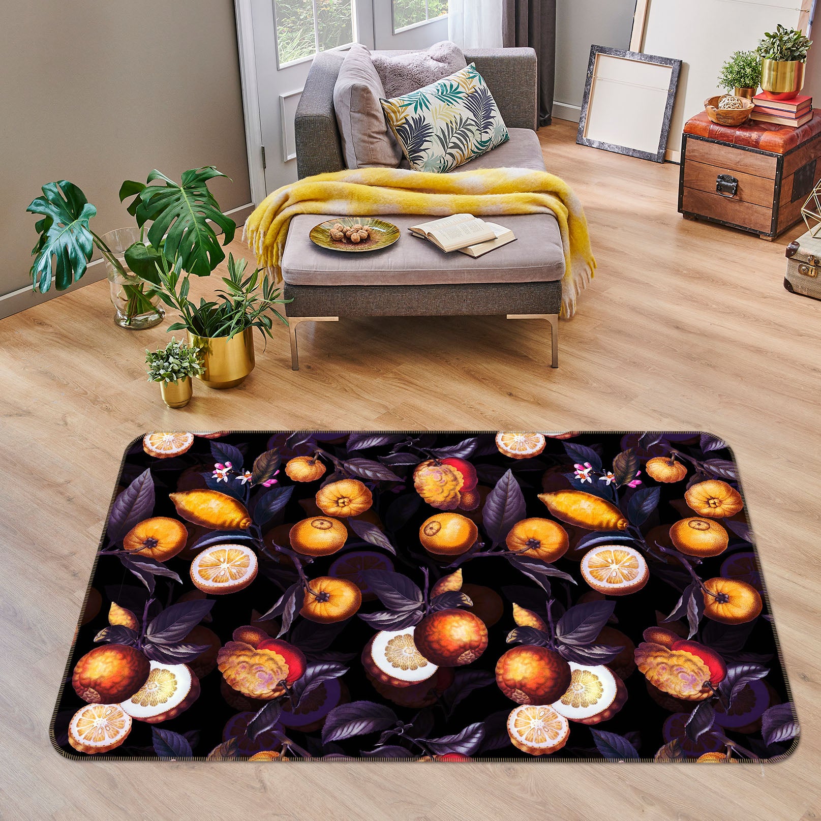 3D Golden Fruit 147 Uta Naumann Rug Non Slip Rug Mat