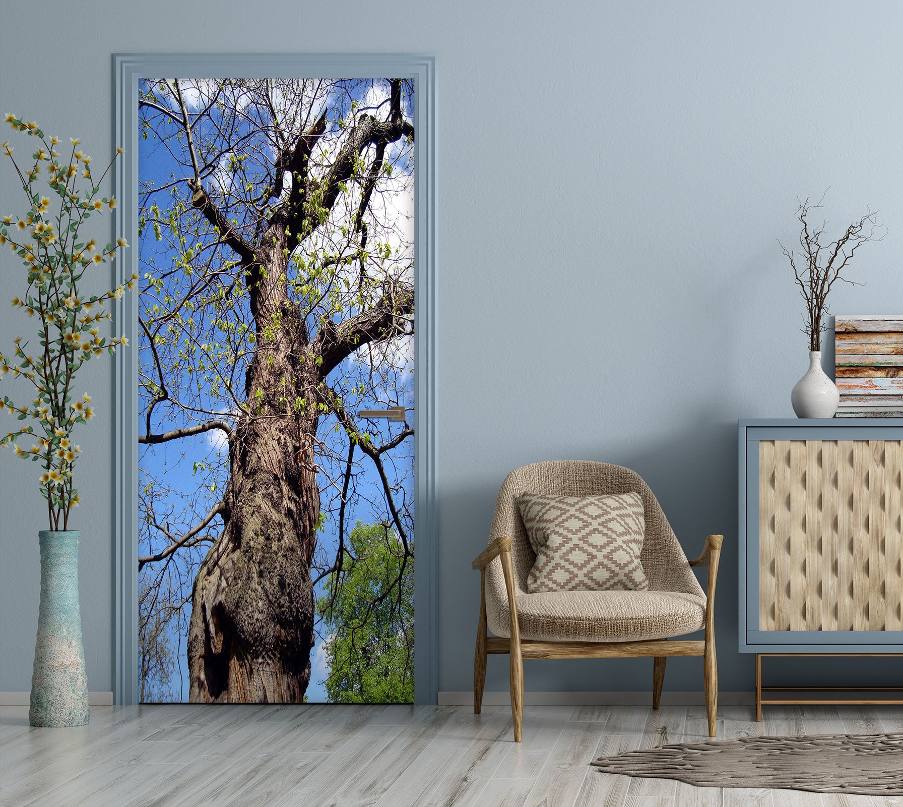 3D Dead Tree 095 Door Mural