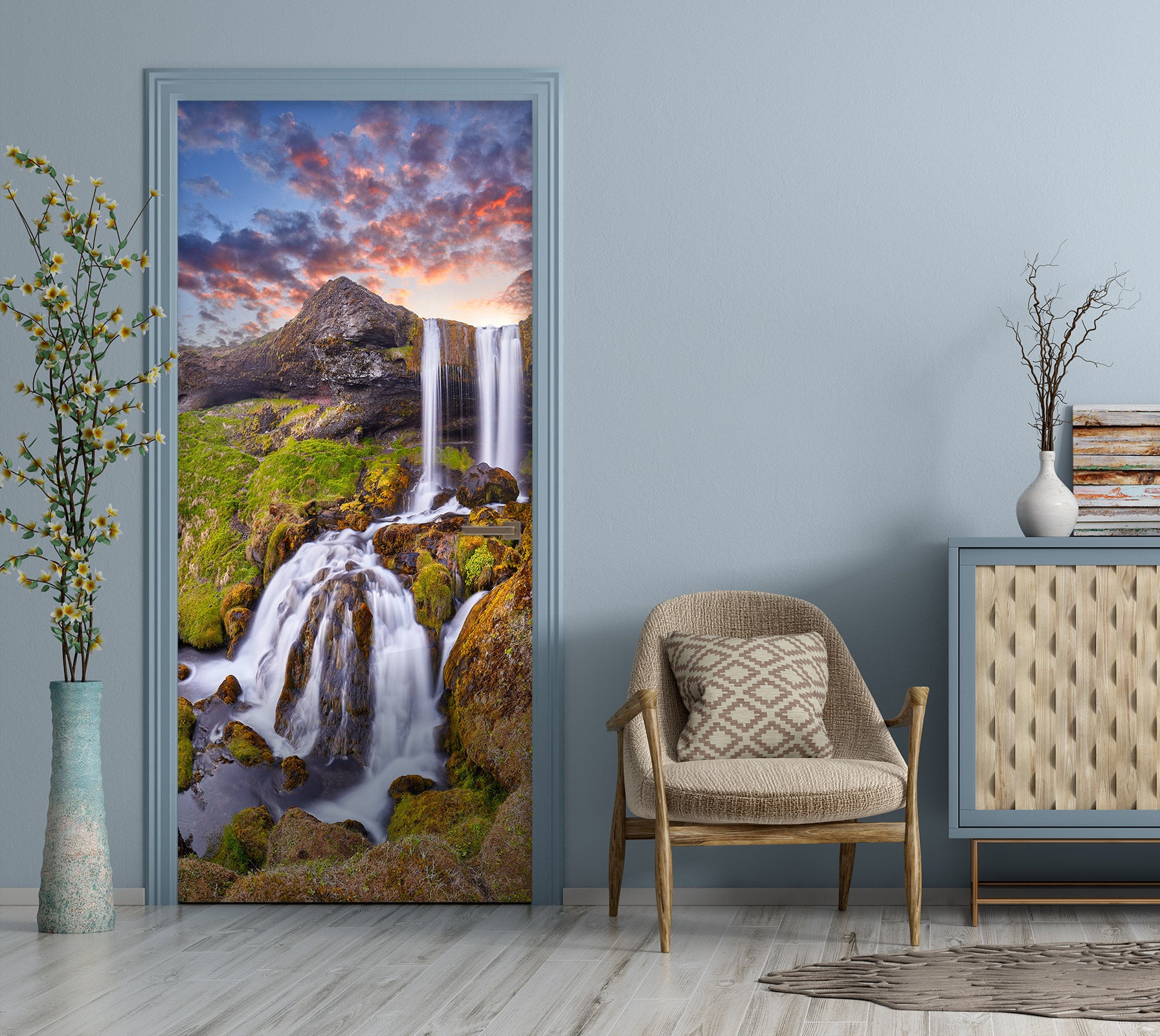 3D Running Water 24178 Door Mural