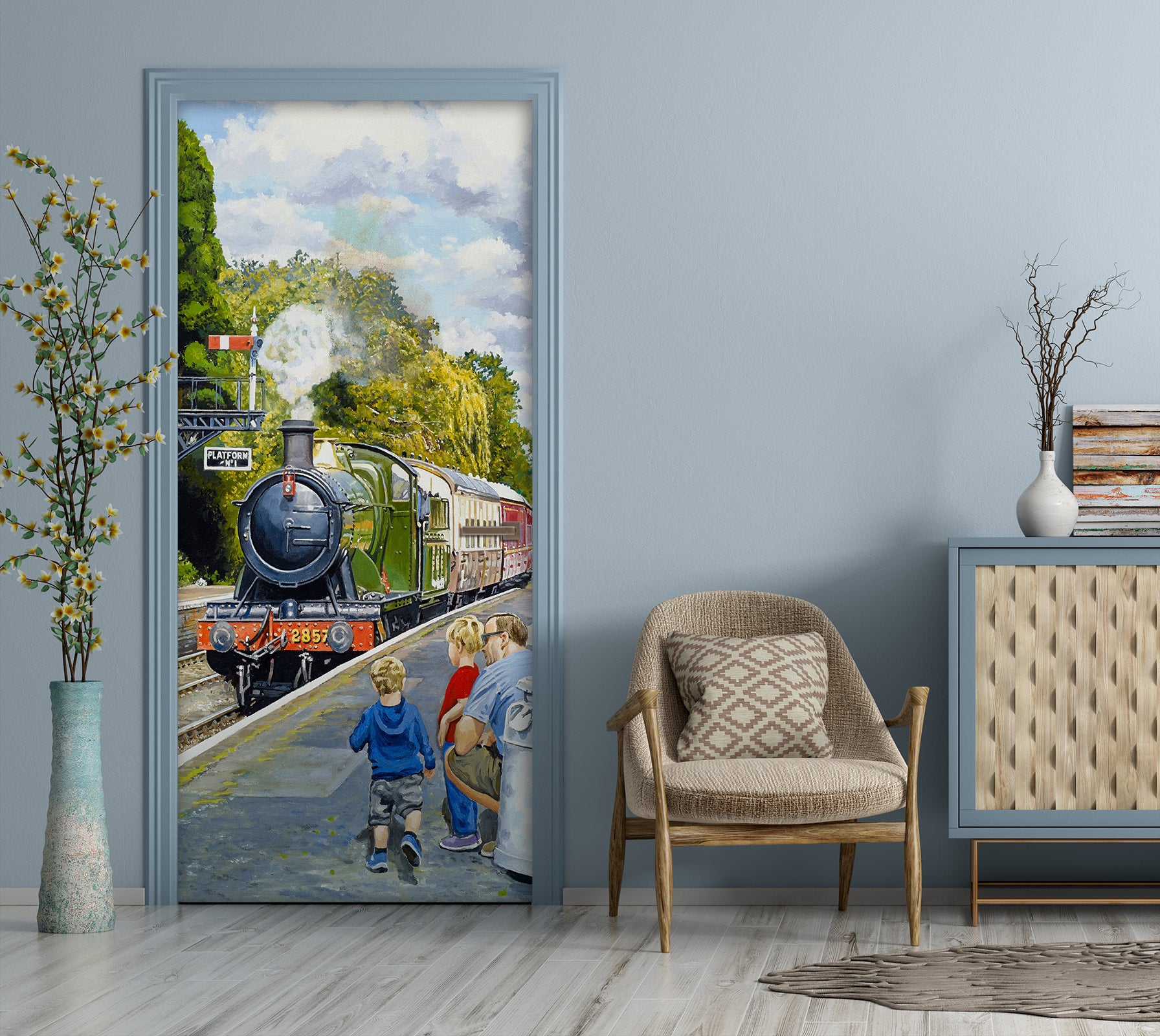 3D Train 10368 Trevor Mitchell Door Mural