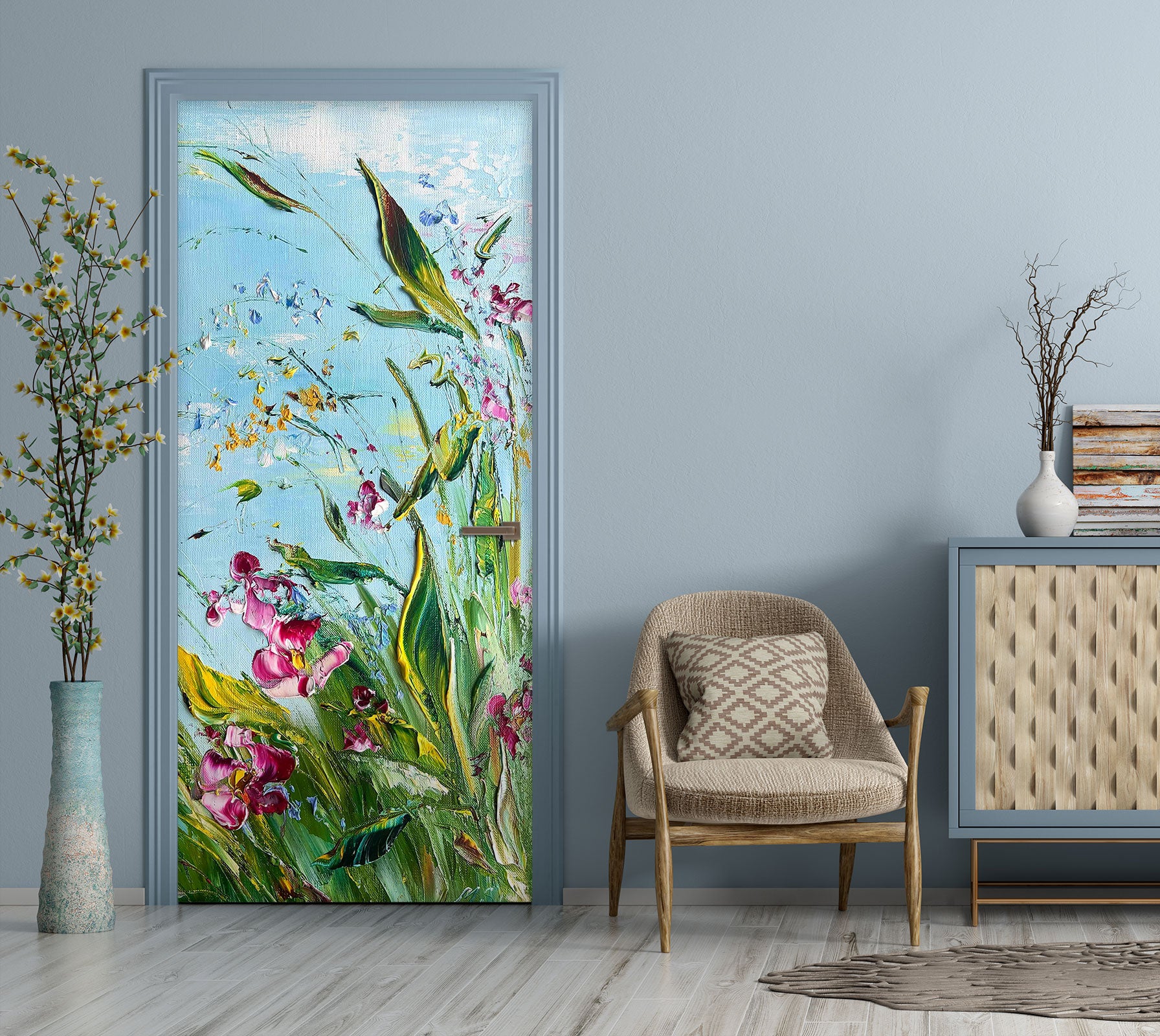 3D Wildflower 3213 Skromova Marina Door Mural