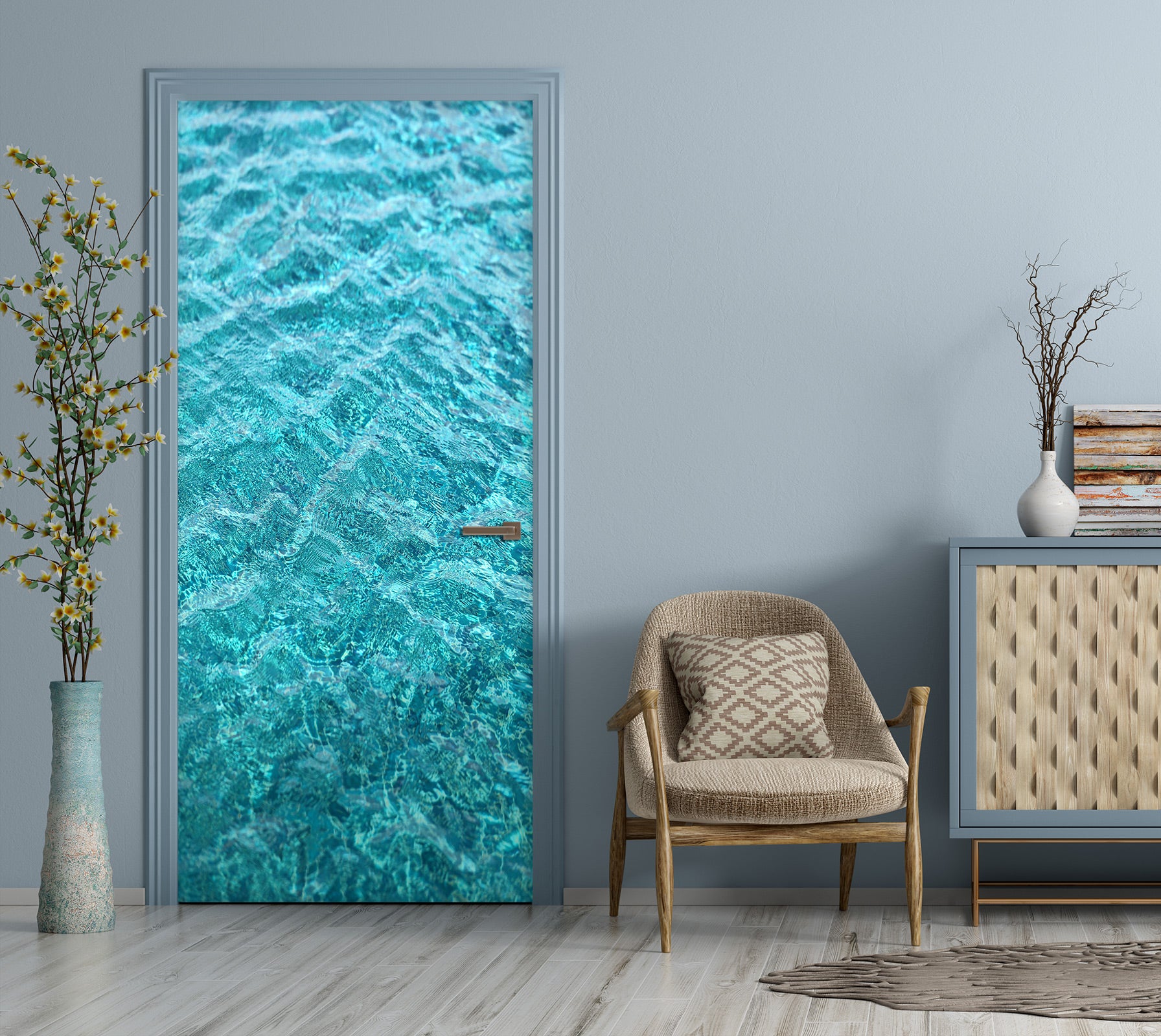 3D Water Wave 23031 Door Mural